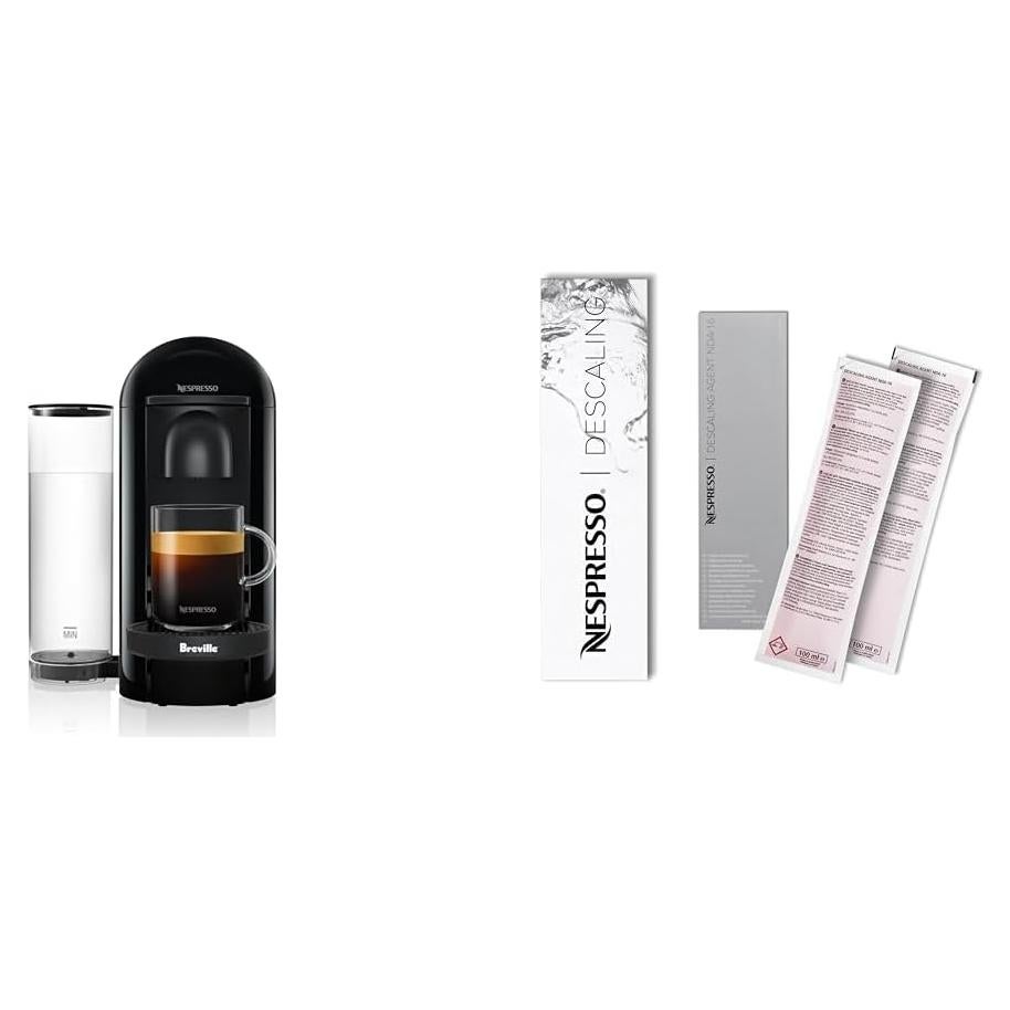 Cafetera Nespresso Vertuo Plus Breville Negro 4 Tamaños