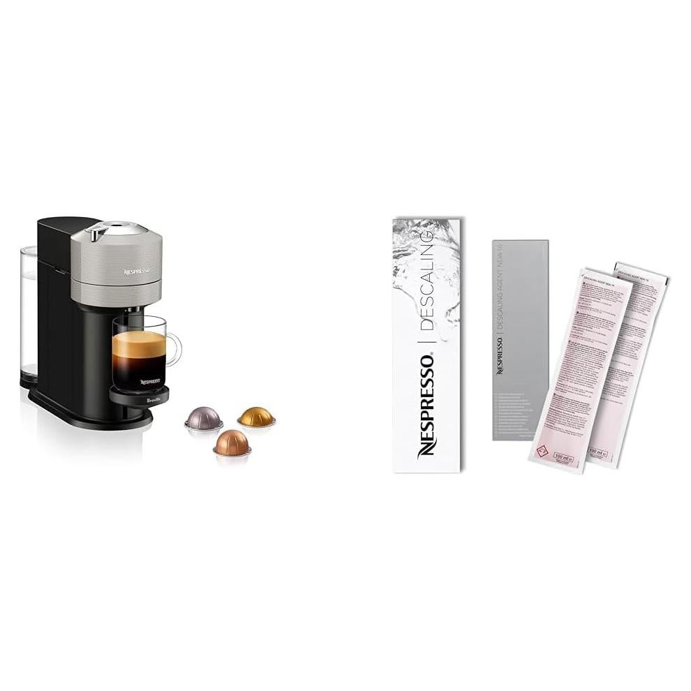 Cafetera Nespresso Vertuo Next Breville Gris Claro 6 Tamaños