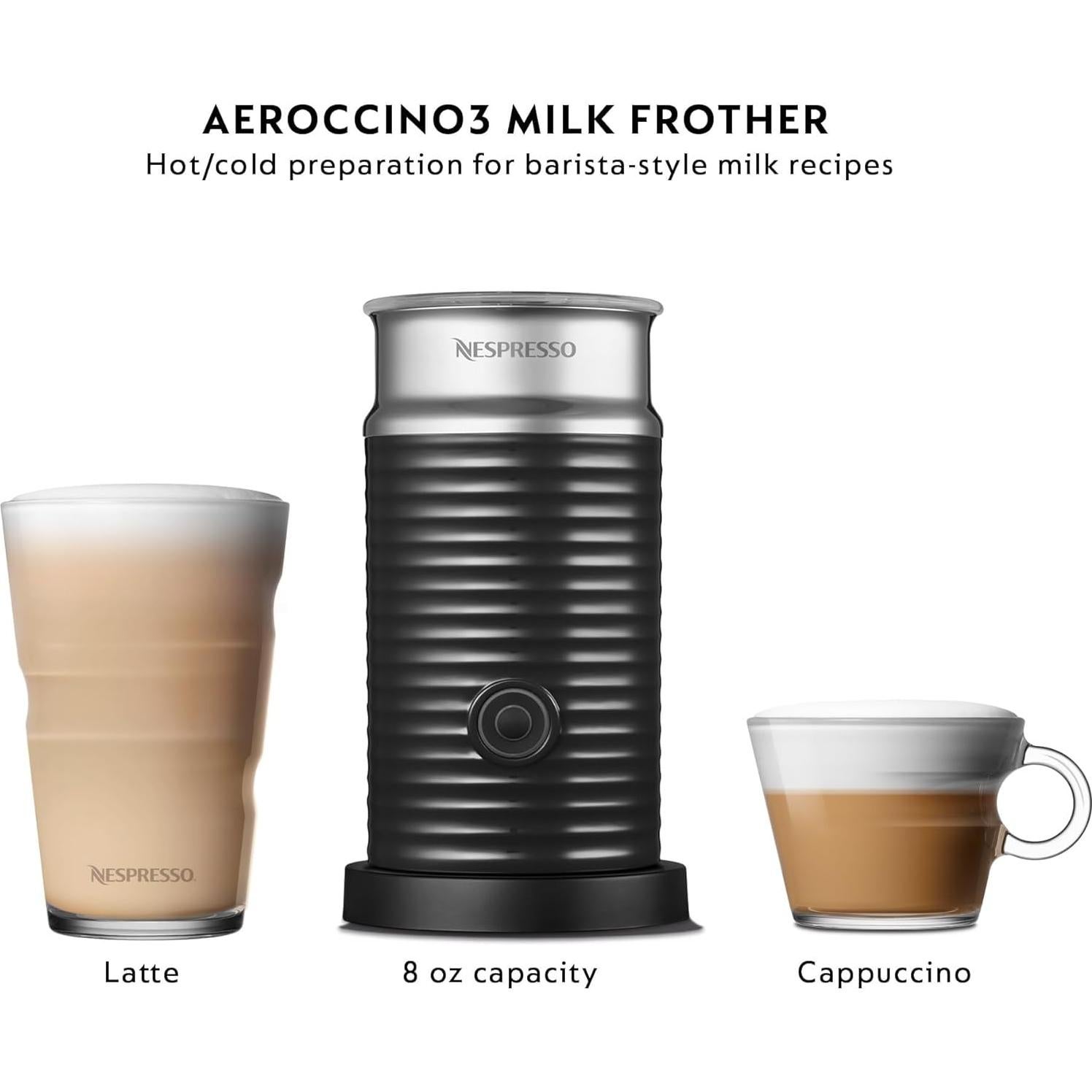 Cafetera De'Longhi Nespresso Vertuo Plus con Espumador y Kit