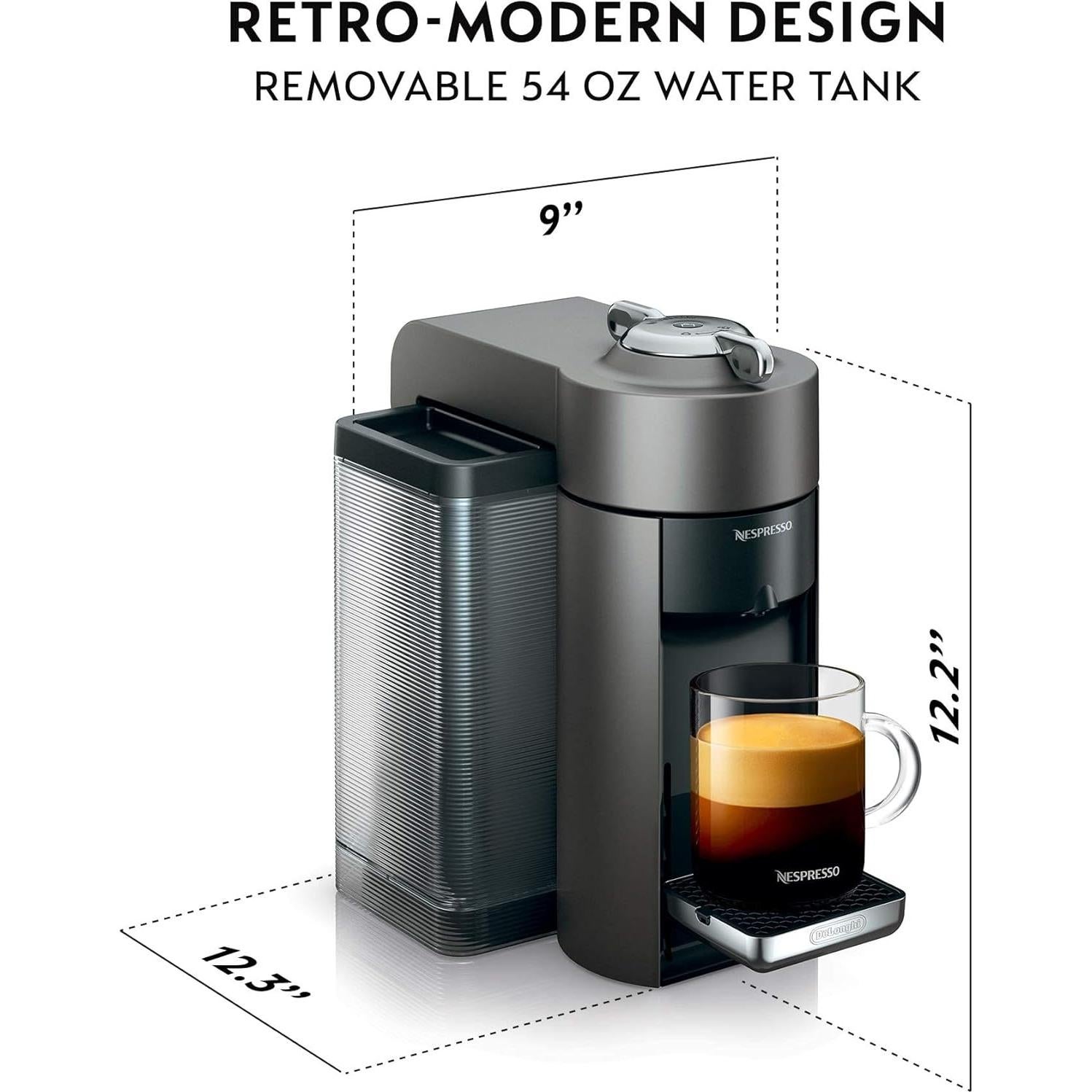 Cafetera Espresso Nespresso Vertuo De'Longhi + Kit Descalcificación