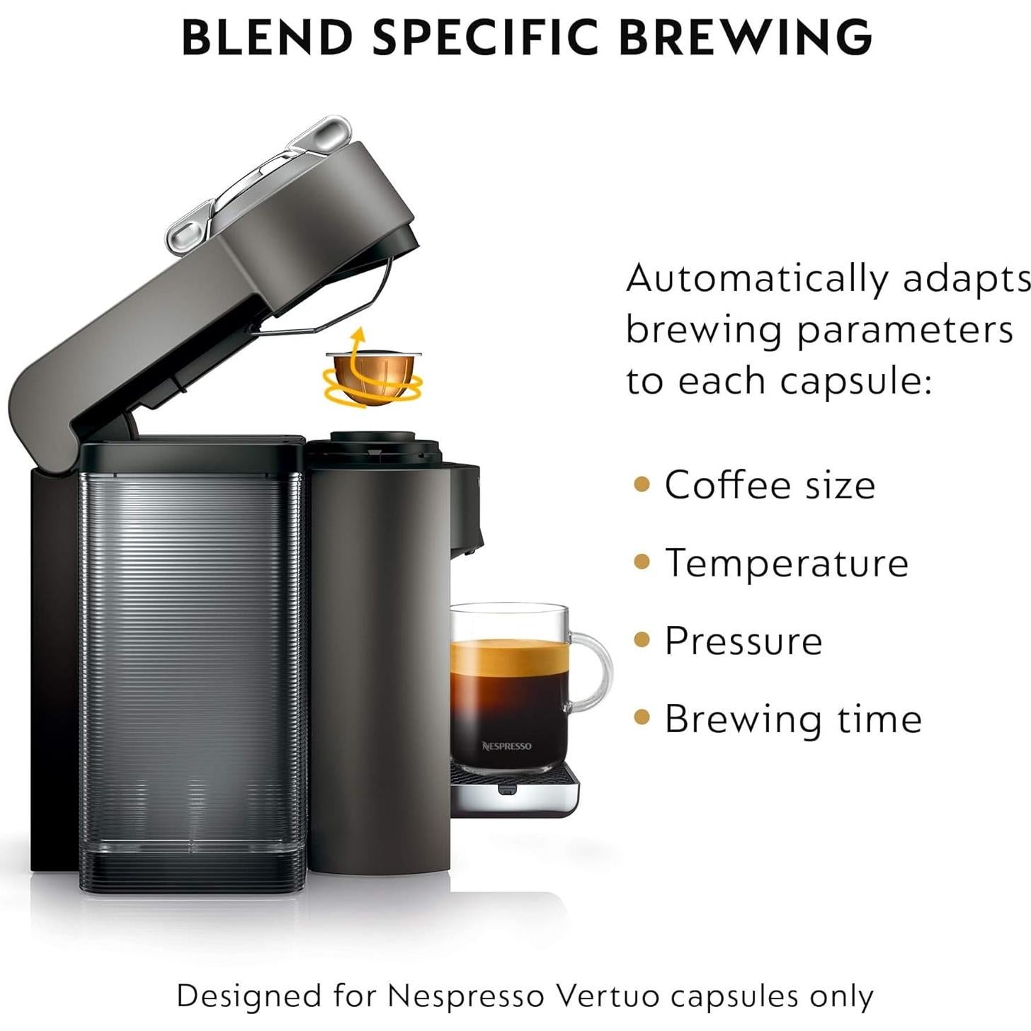 Cafetera Espresso Nespresso Vertuo De'Longhi + Kit Descalcificación