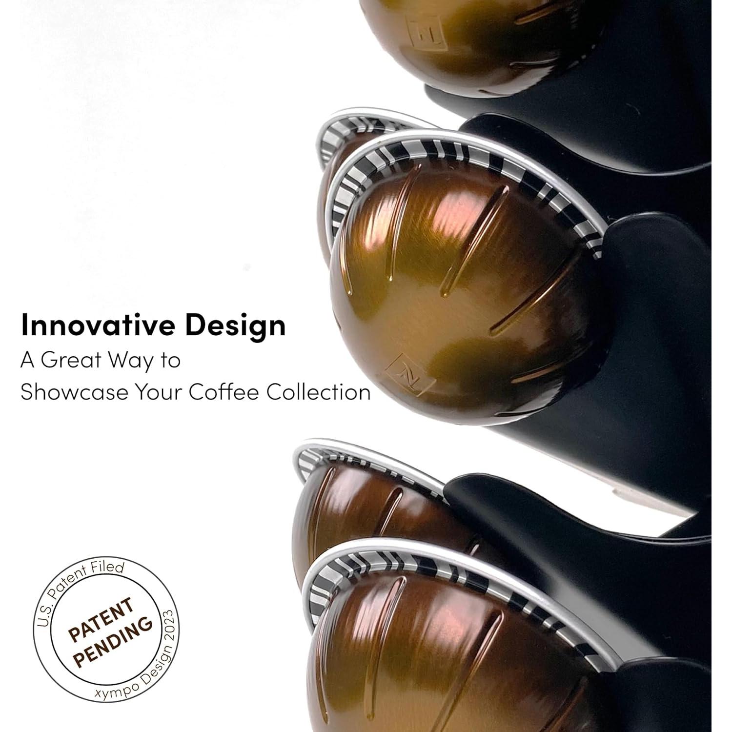 Carrusel de Cápsulas de Café Nespresso Vertuo 40 Cáp. Metal Negro