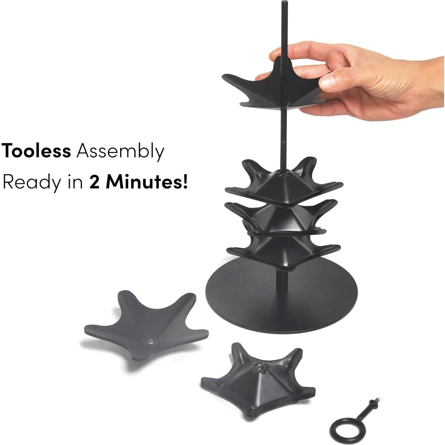 Carrusel de Cápsulas de Café Nespresso Vertuo 40 Cáp. Metal Negro