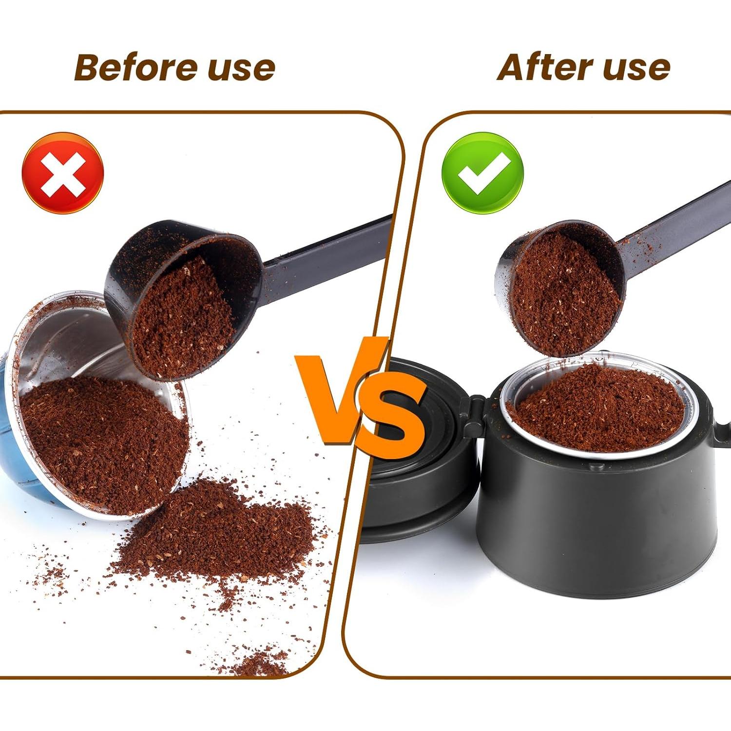 Kit de Cápsulas Reutilizables Nespresso Vertuo YEOSEN 100 Tapas