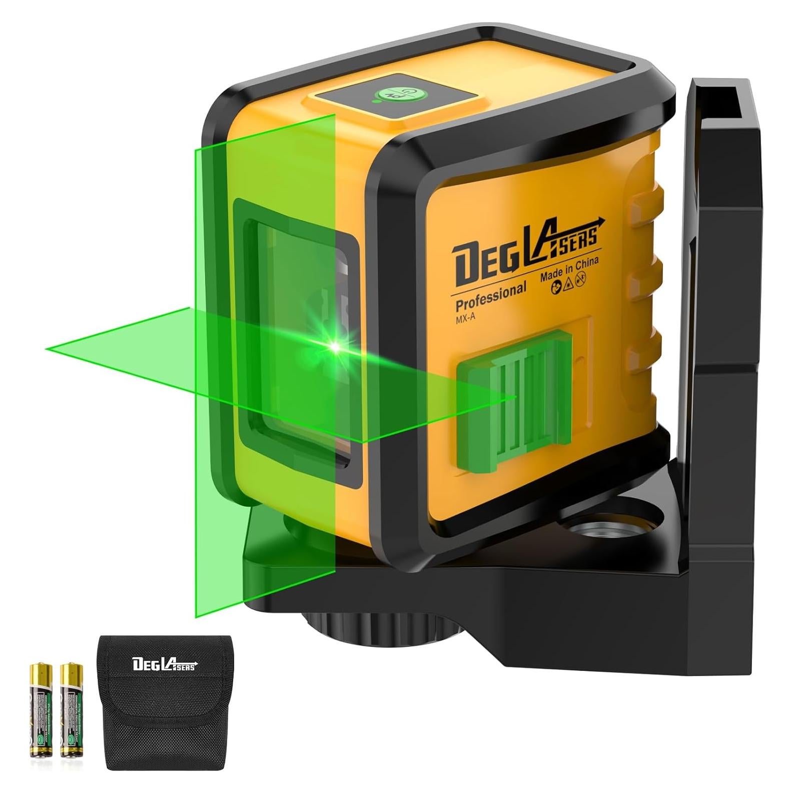 Nivel láser autocompensante DegLasers línea cruzada verde