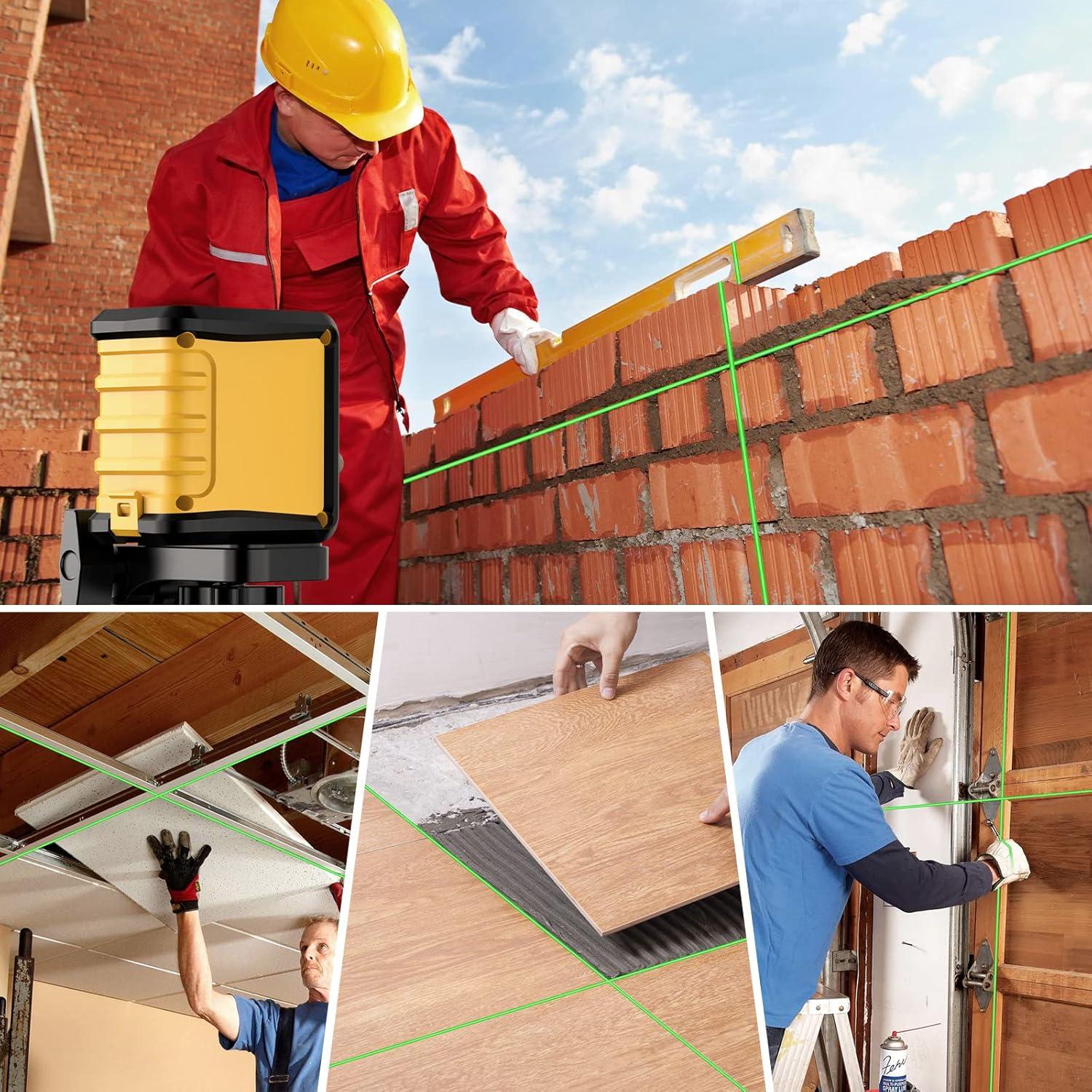 Nivel láser autocompensante DegLasers línea cruzada verde