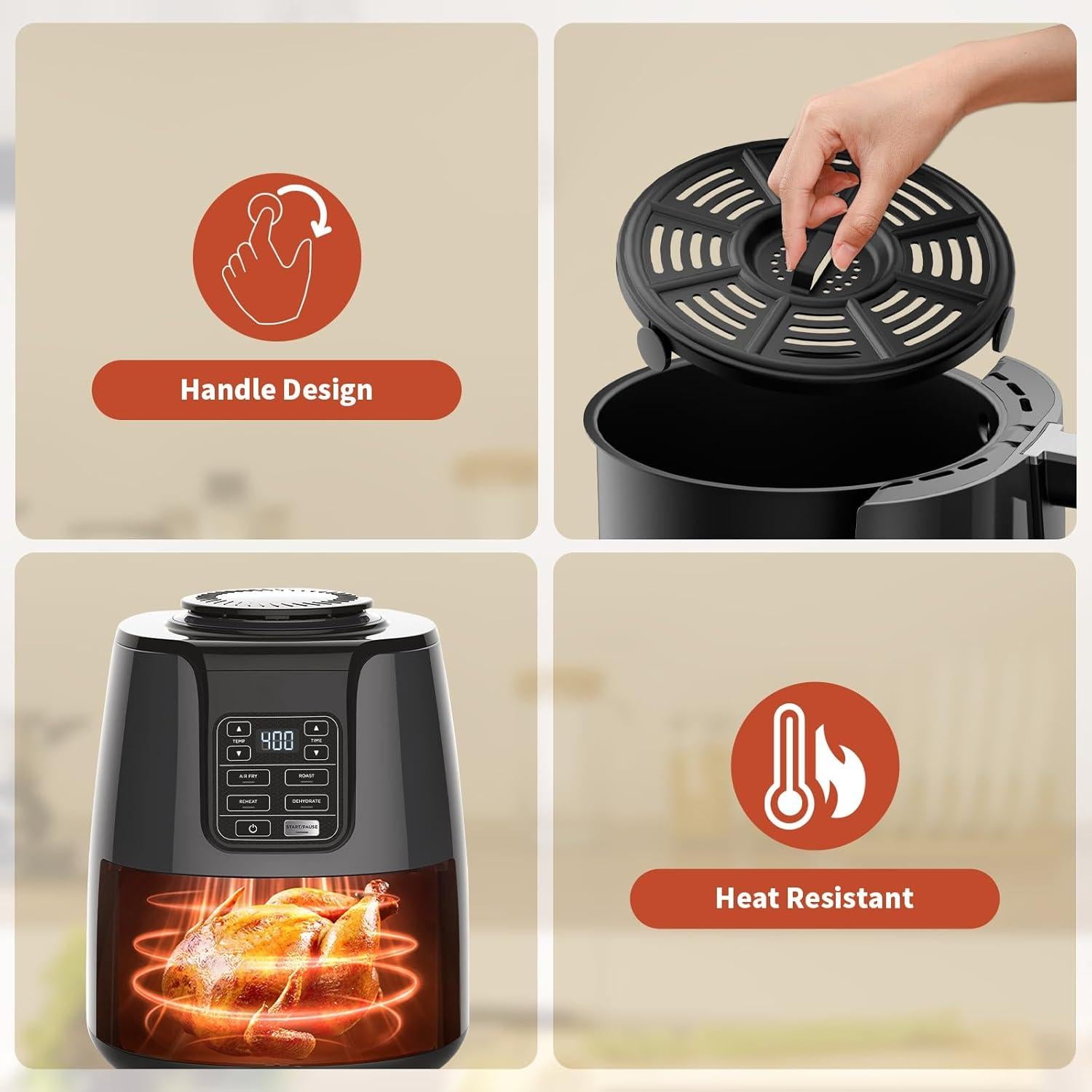 Bandeja de Freidora de Aire Ninja AF101 AF150 AF161 Reemplazo