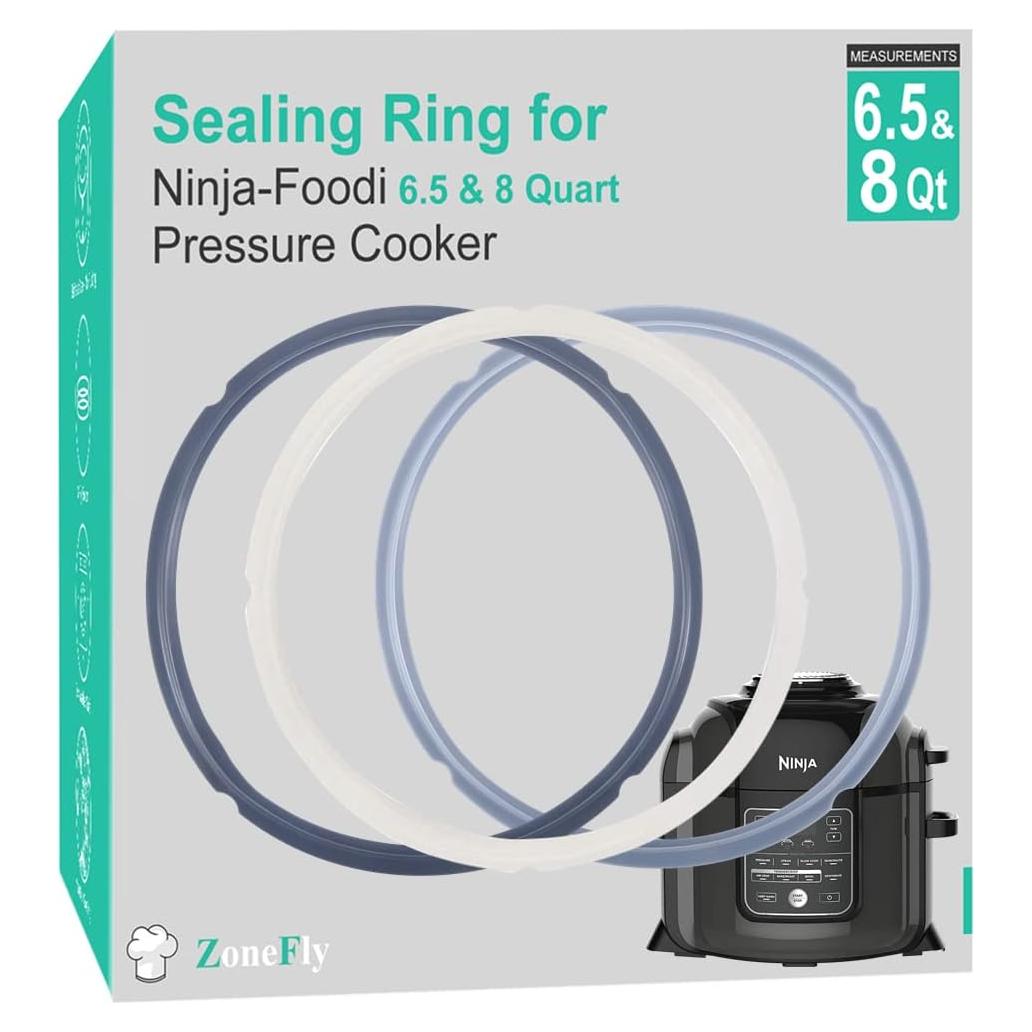 Anillo de Sellado de Silicona Ninja Foodi 6.5 y 8 Qt - 3 Piezas