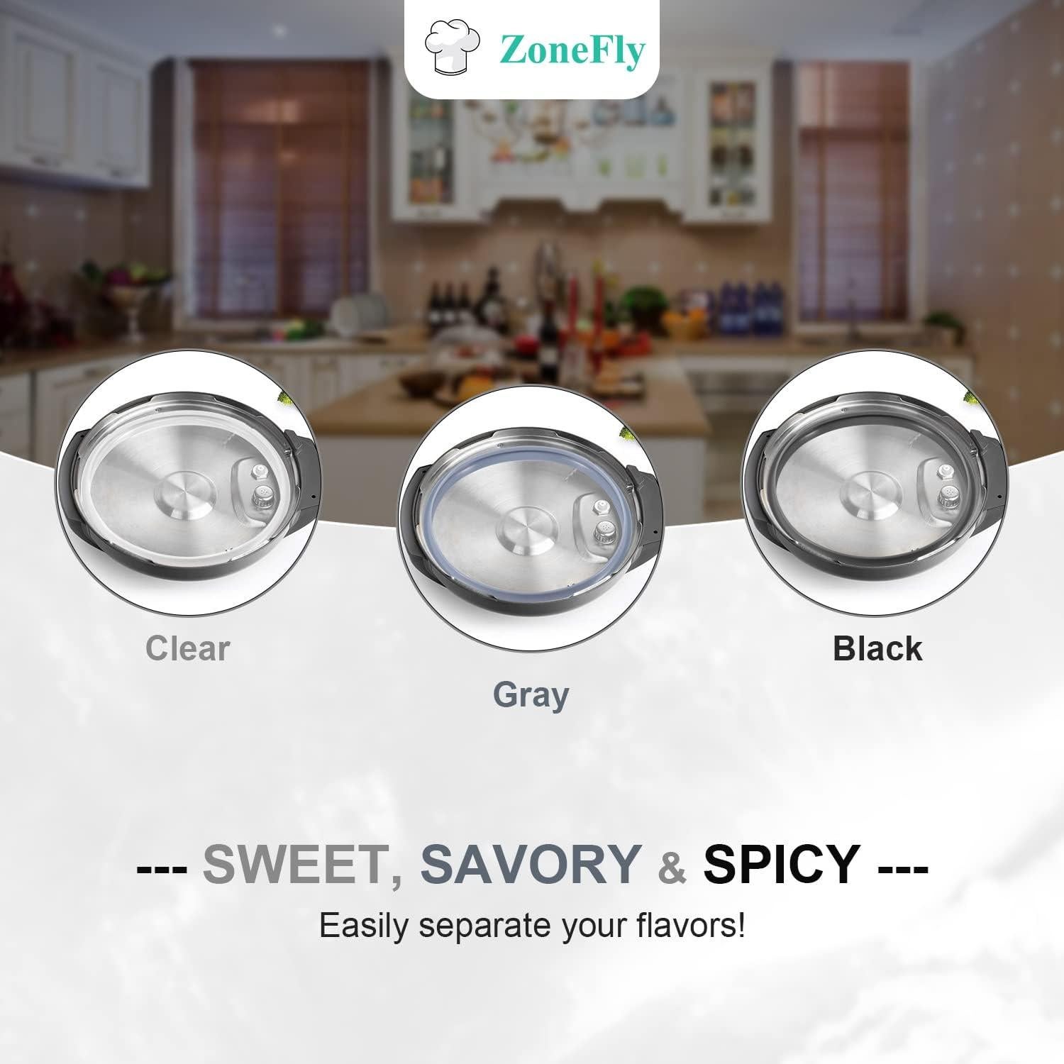 Anillo de Sellado de Silicona Ninja Foodi 6.5 y 8 Qt - 3 Piezas