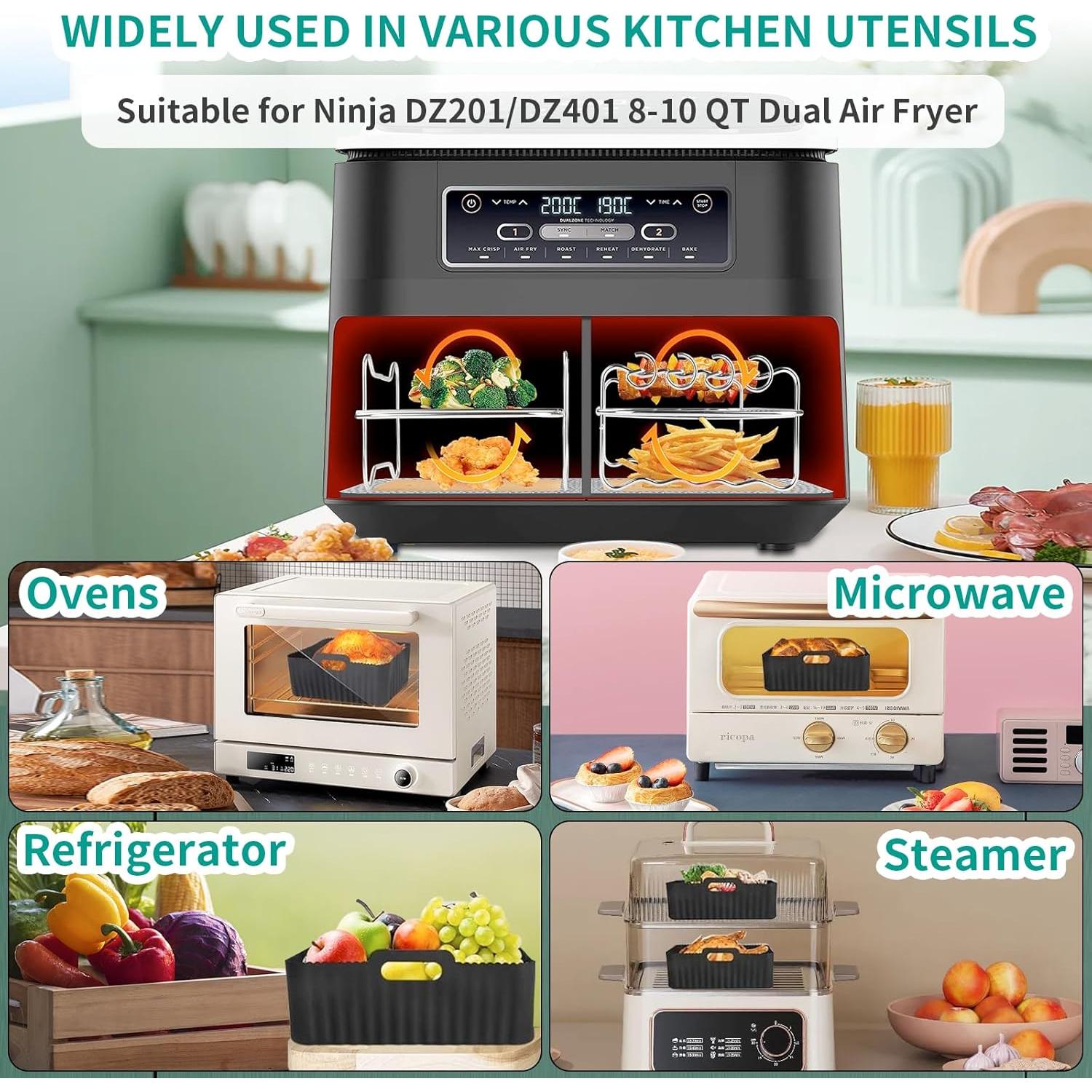 Accesorios para Freidora de Aire HOMELYLIFE 10 Piezas 8-10QT