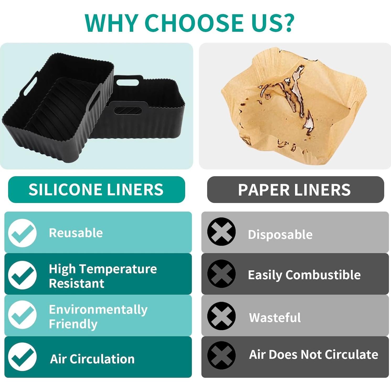 Accesorios para Freidora de Aire HOMELYLIFE 10 Piezas 8-10QT