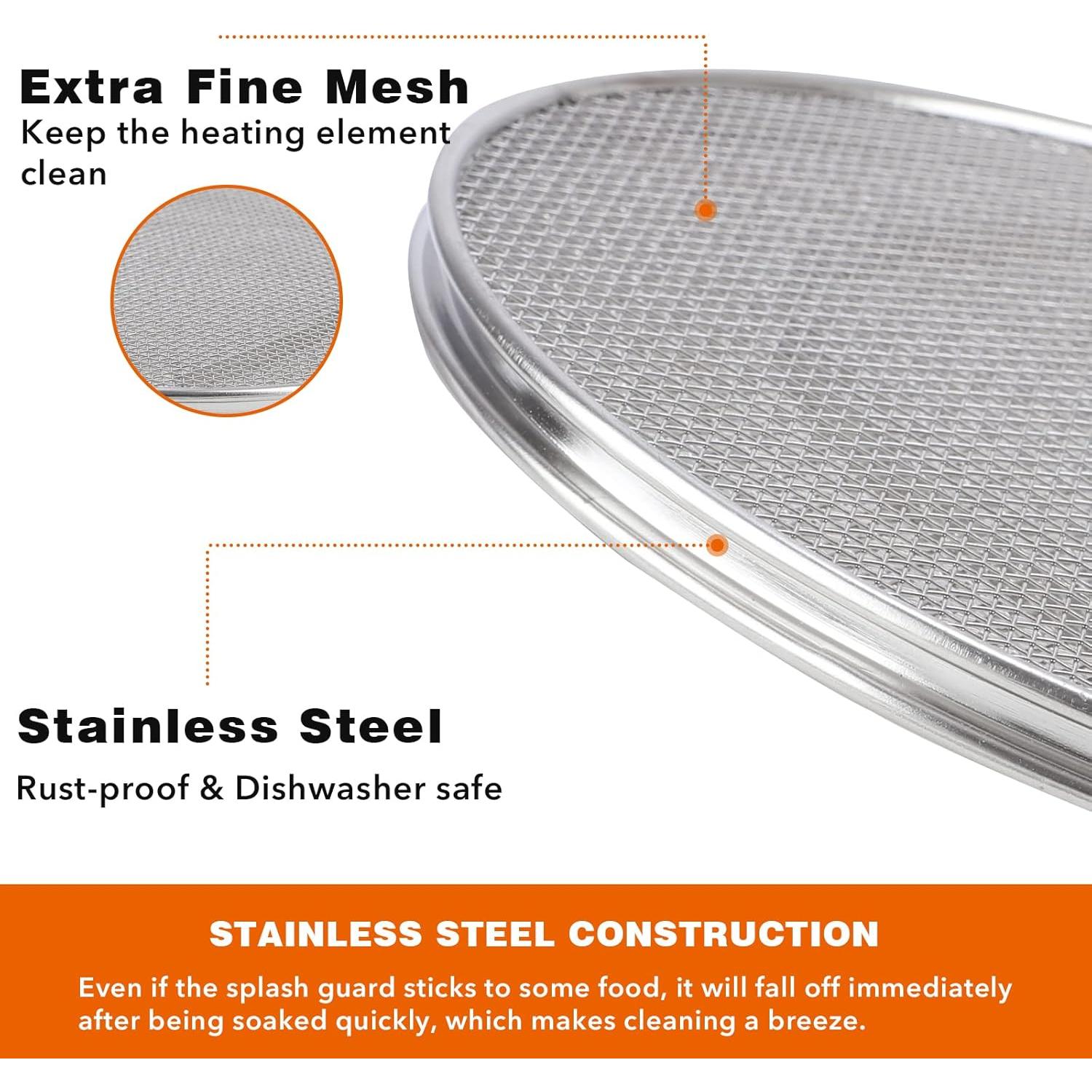 Protector contra Salpicaduras Acero Inoxidable Foodi FG551 22.1x19.6 cm