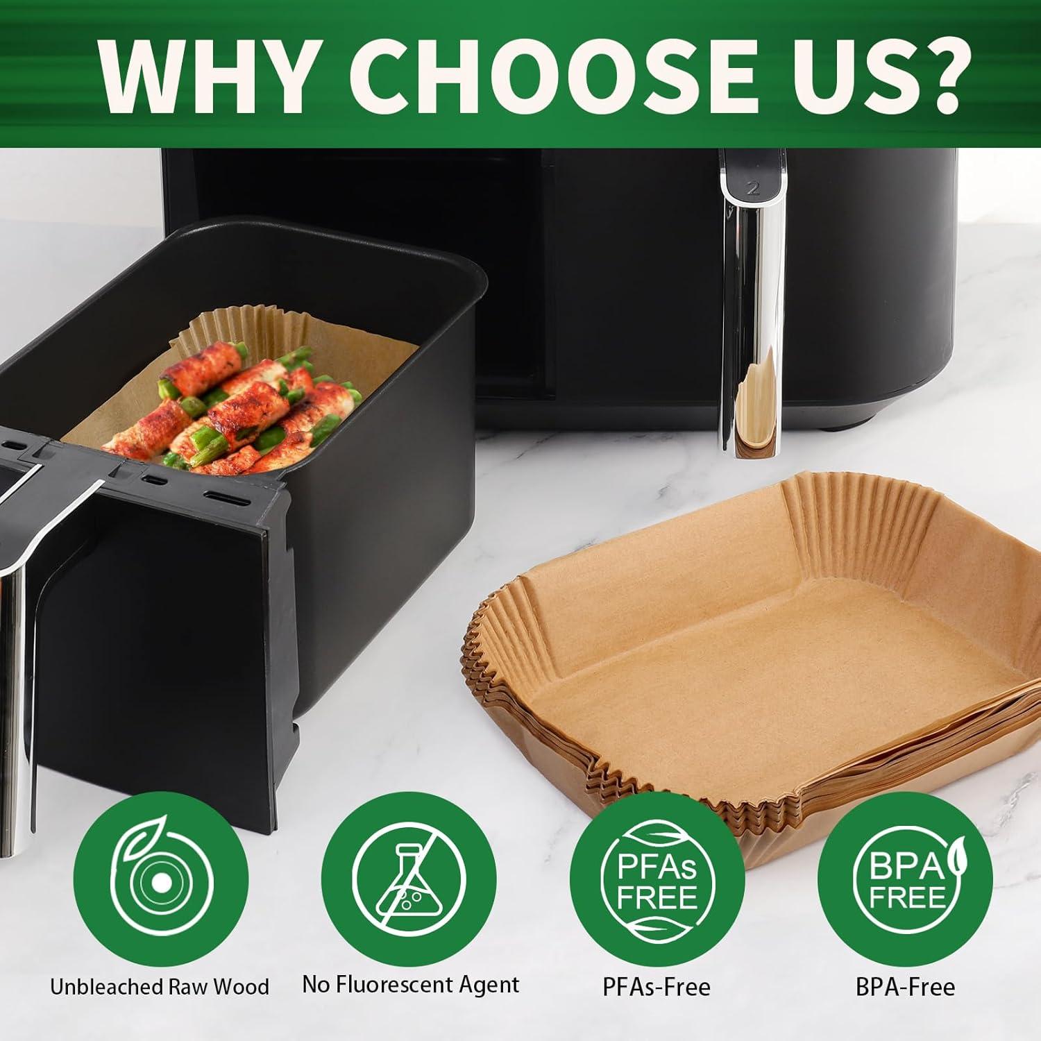 Forros desechables para freidora de aire SIUDANGKA 150 piezas