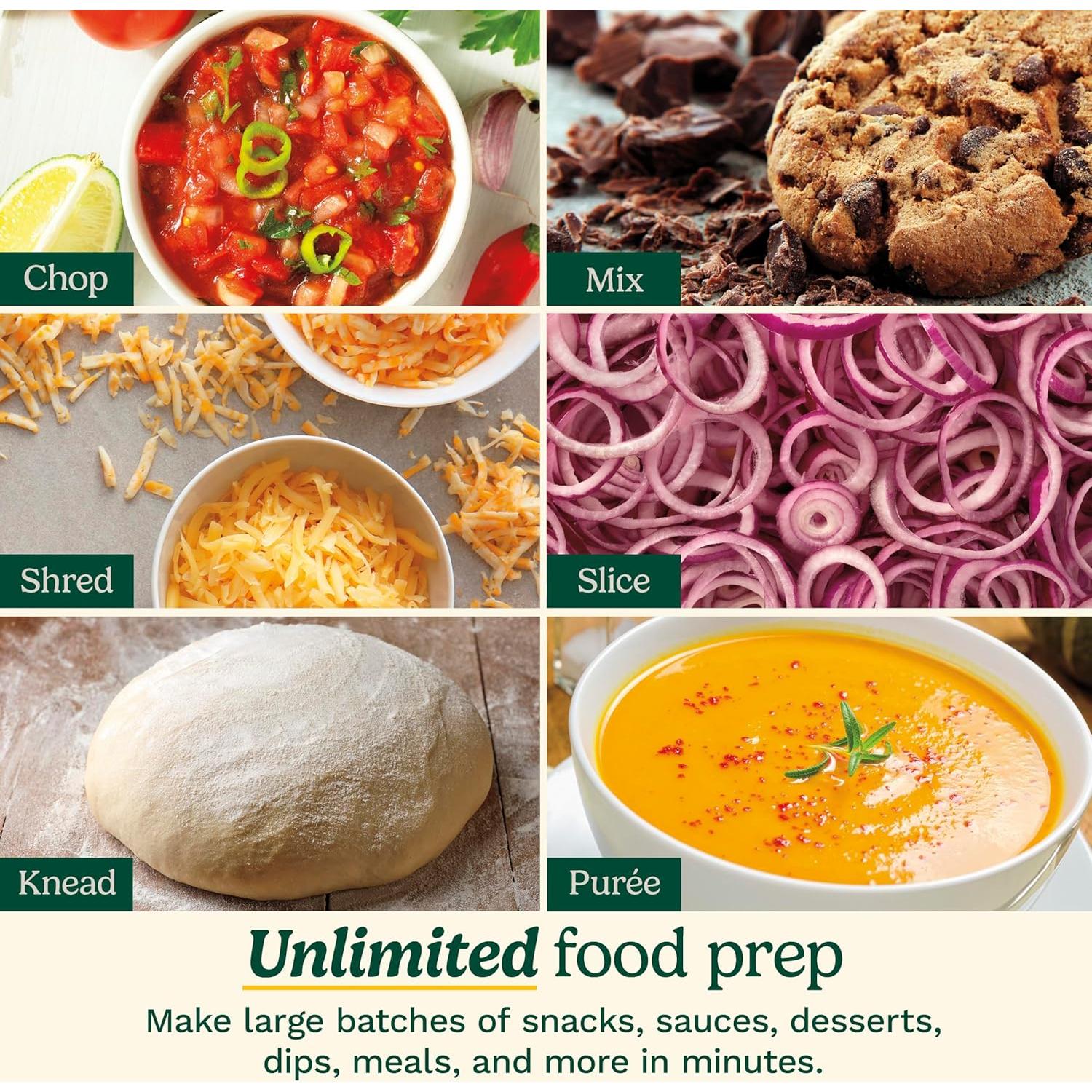 Procesador de Alimentos Cuisinart 9 Tazas Blanco con Accesorios