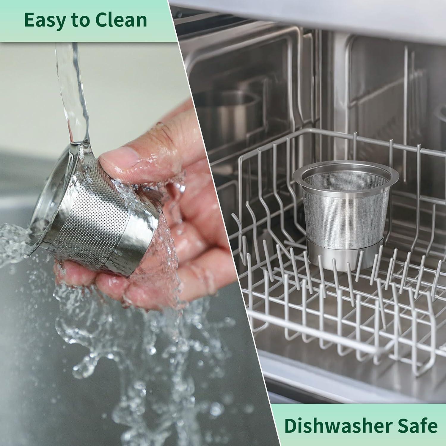 Paquete de 2 K Cups Reutilizables Acero Inoxidable Discount Parts