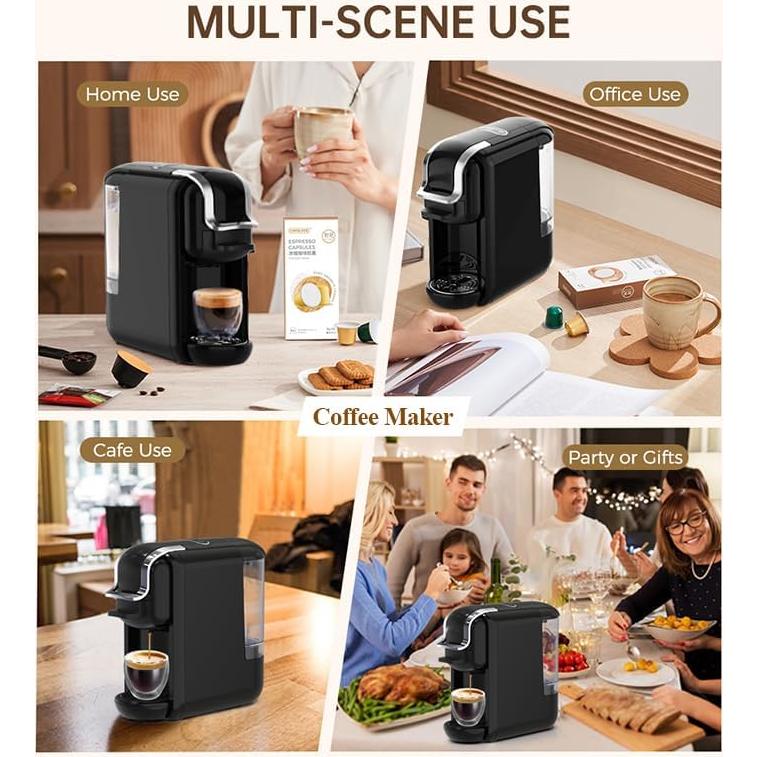 Máquina de café en cápsulas MAIPSIG 4 en 1 19Bar Compacta