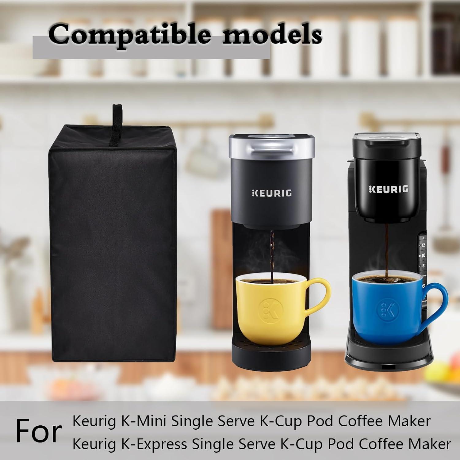 Cubierta de Polvo para Cafetera K-Mini Keurig Negra 34x14x31cm