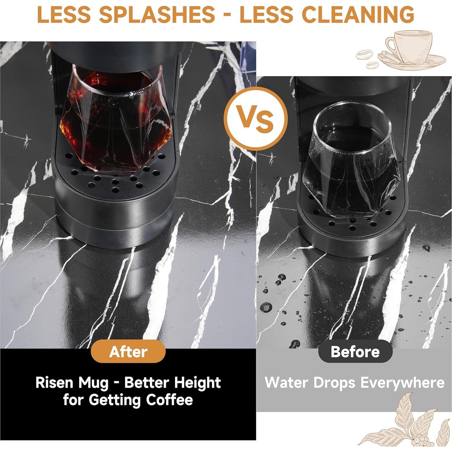 Soporte para Taza Kiicii K-Mini, 6.9 cm, Reduce Salpicaduras