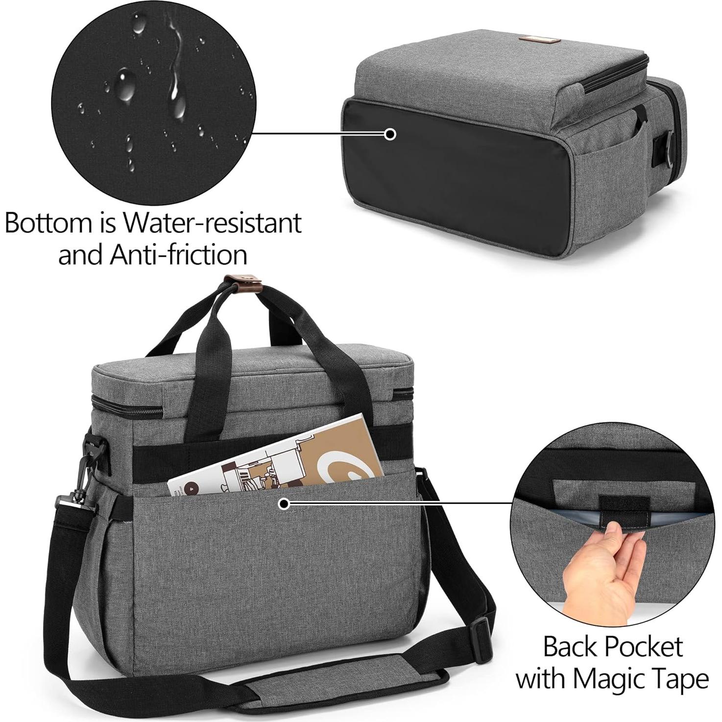 Bolsa de Transporte CURMIO para Cafetera Keurig K-Mini Gris