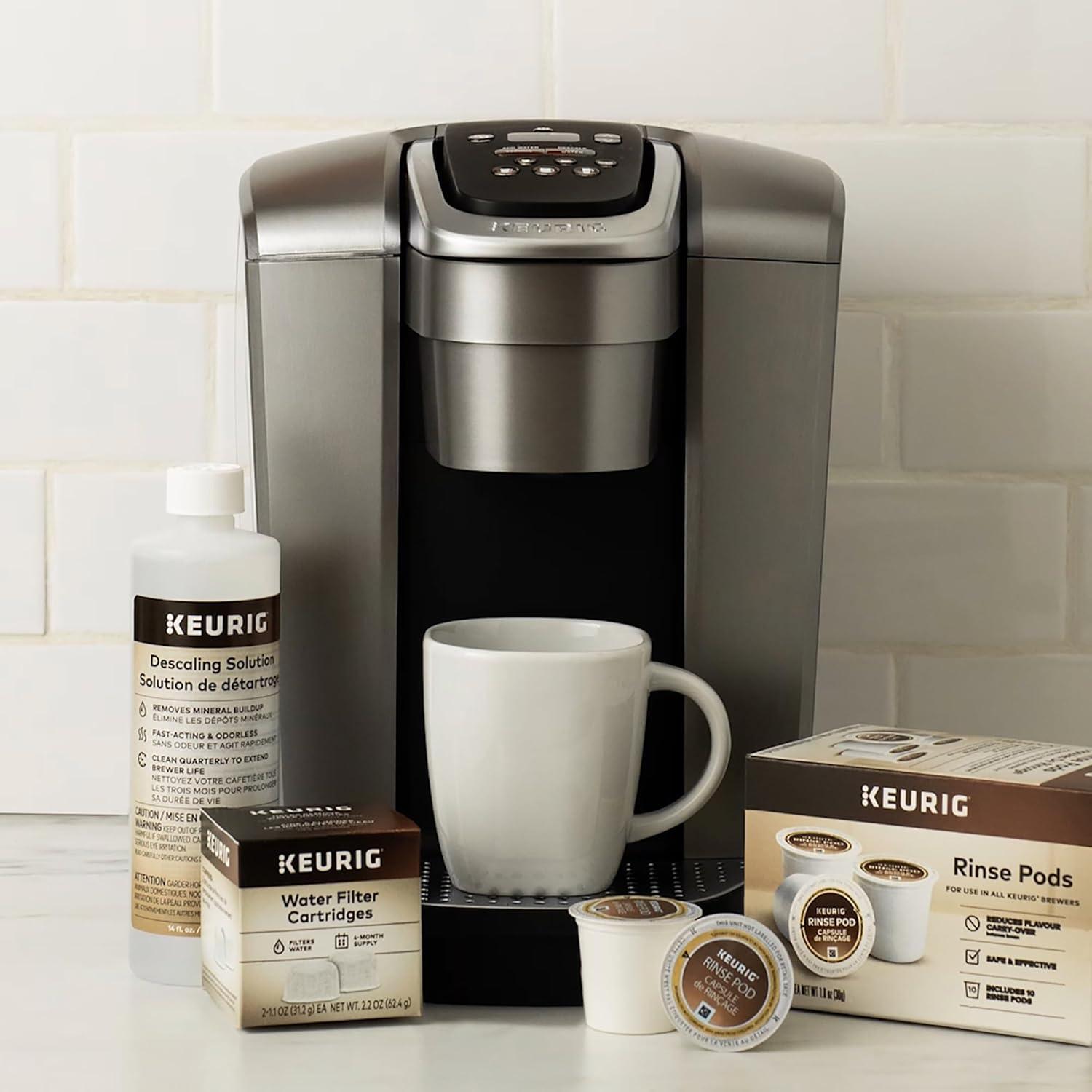 Kit de Cuidado Keurig: Solución Desincrustante y Filtros de Agua