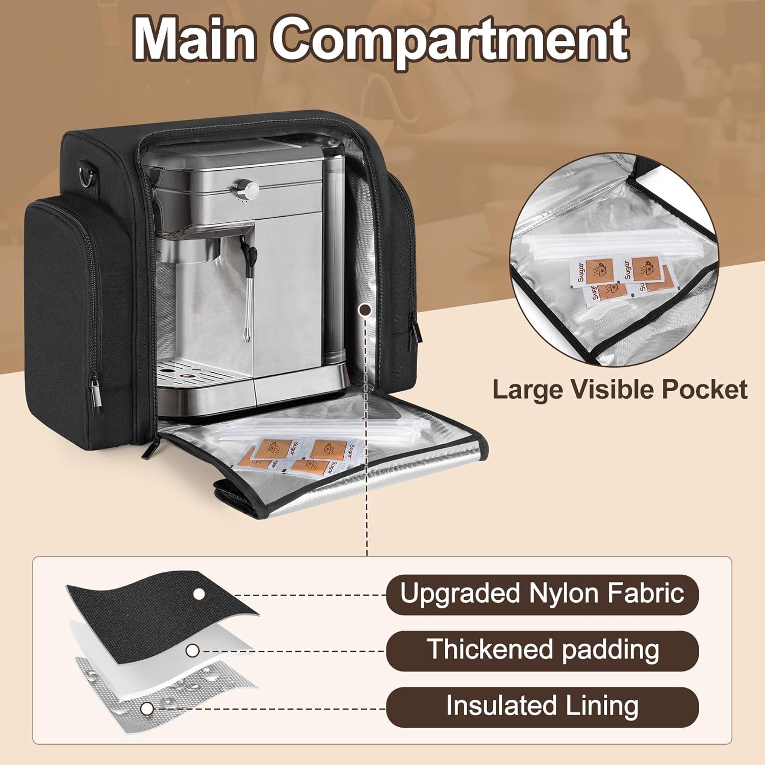 Bolsa de Viaje para Cafetera Yarwo Compatible con Keurig K-Mini