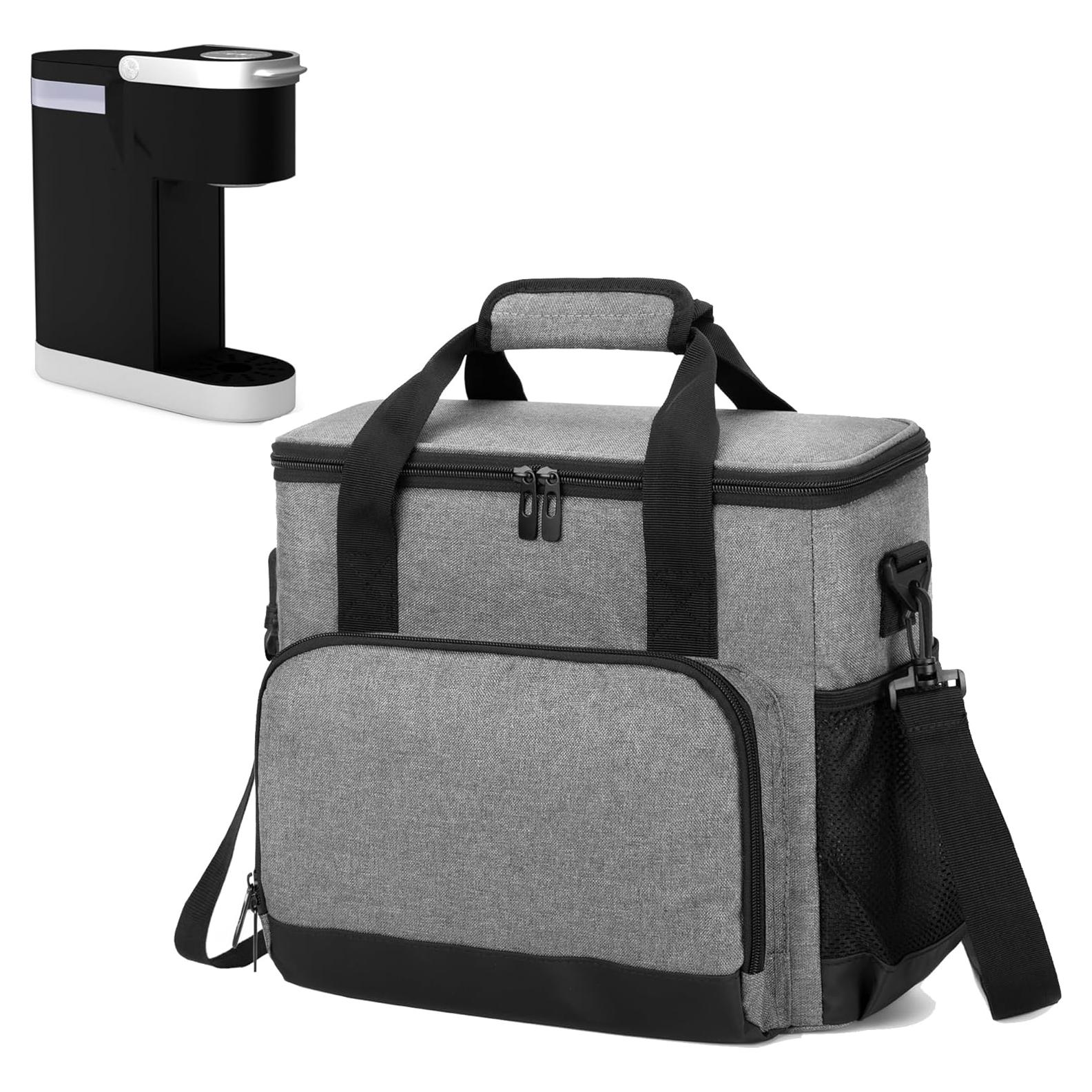 Bolsa de transporte CURMIO para cafetera Keurig K-Mini gris