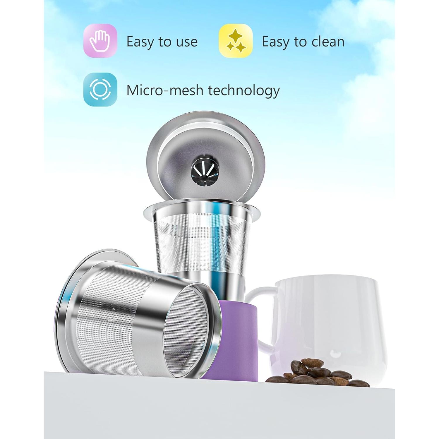 Cápsulas de café reutilizables YCXDZDG para Keurig - Acero inoxidable