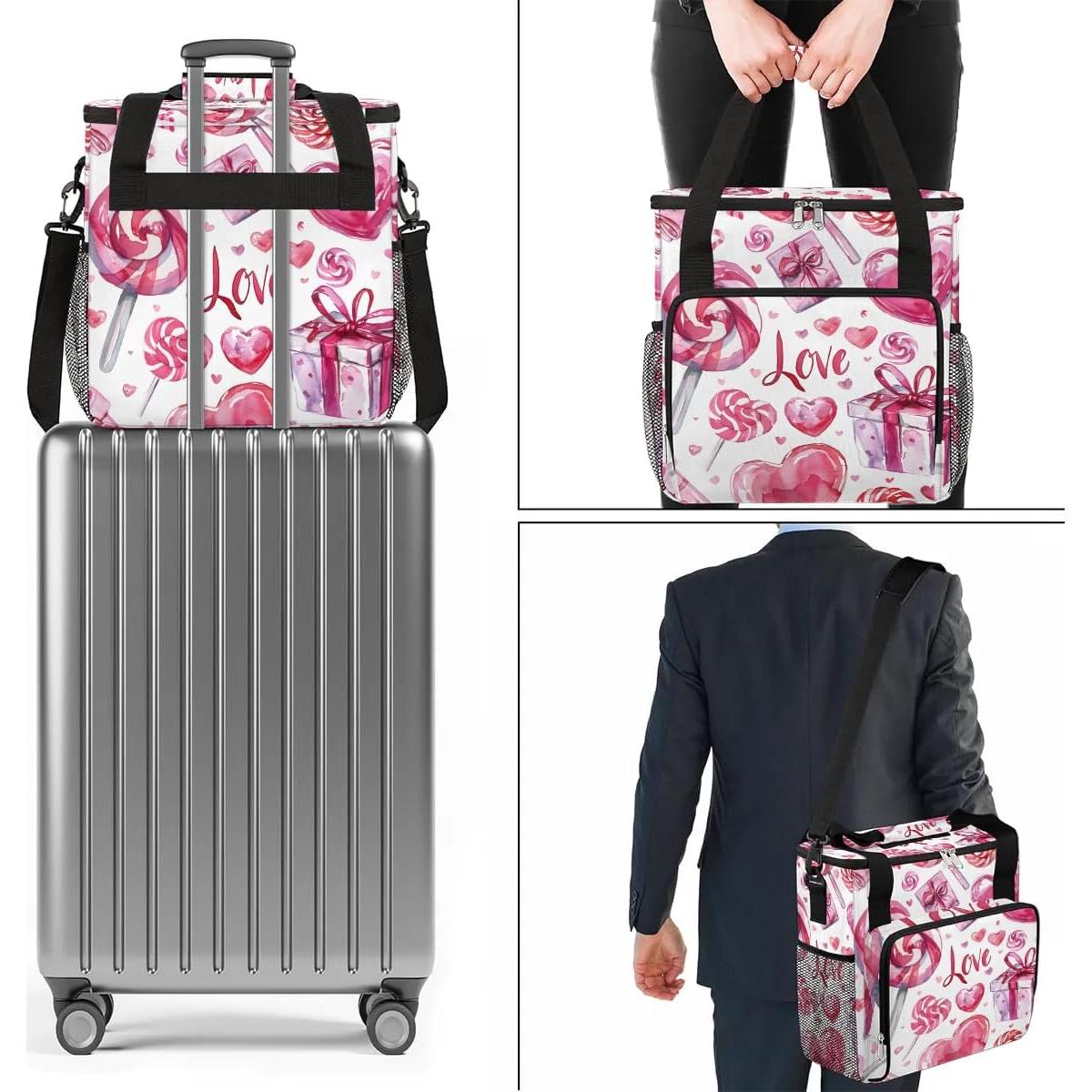 Bolsa de viaje para cafetera Keurig K-Mini y Nespresso - Rosa