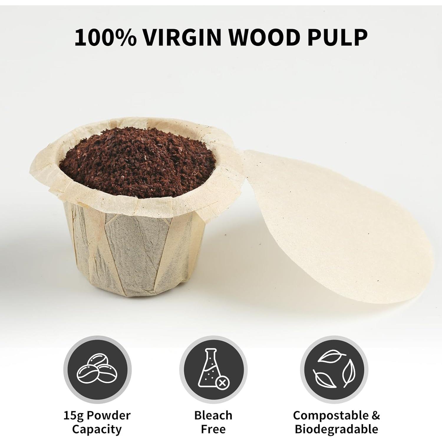 Filtros Desechables K Cup Fanativita 100 Unidades Sin Blanquear