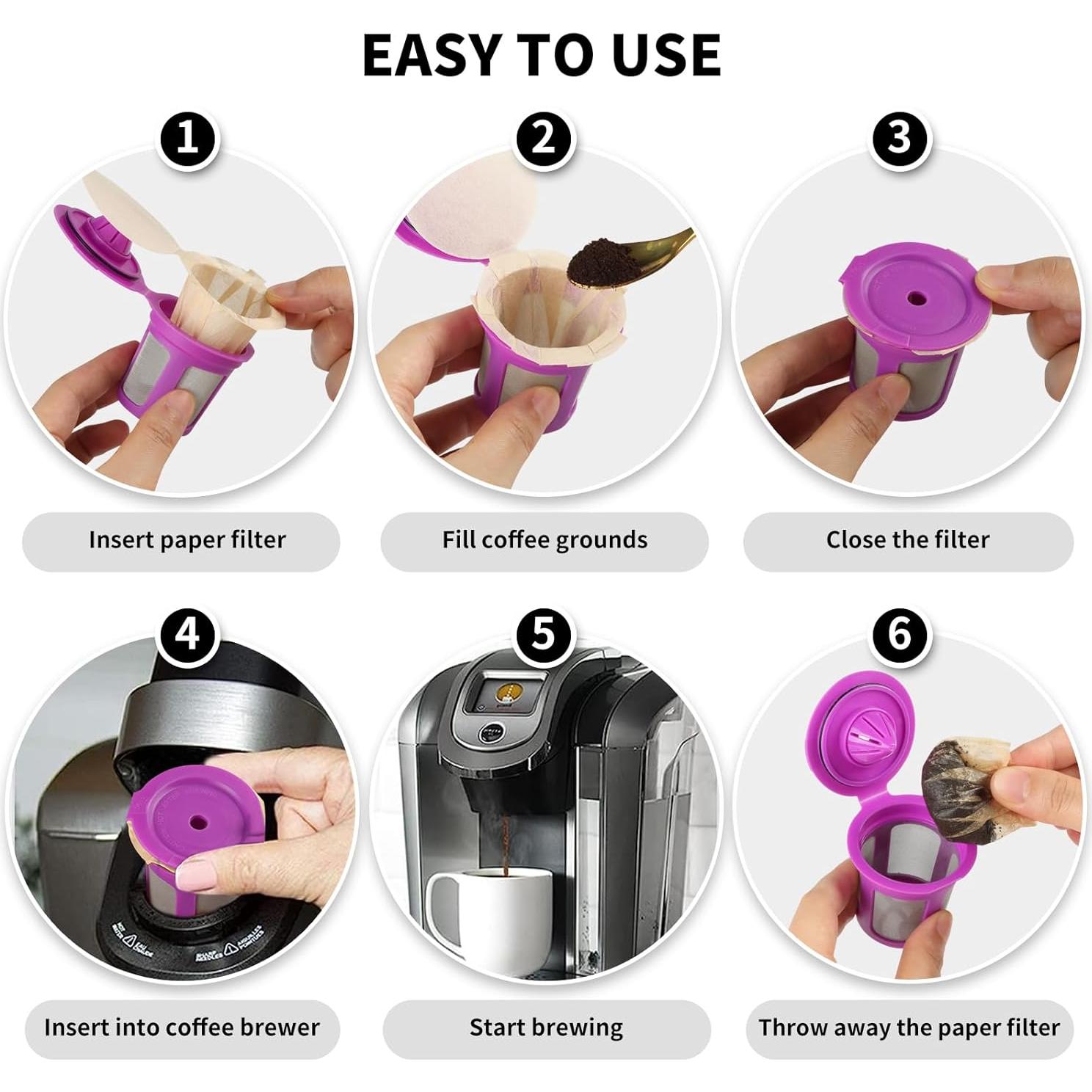 Filtros Desechables K Cup Fanativita 100 Unidades Sin Blanquear