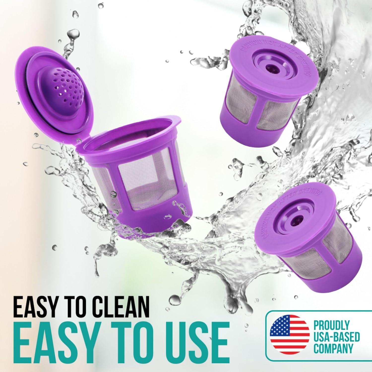 K Cups Reutilizables PureHQ para Cafetera Keurig - Paquete de 4