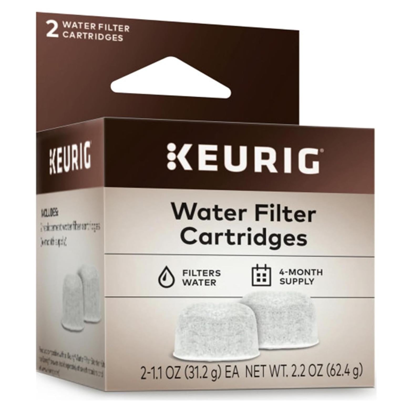 Cartuchos de Filtro de Agua Keurig - 2 Repuestos para K-Cup