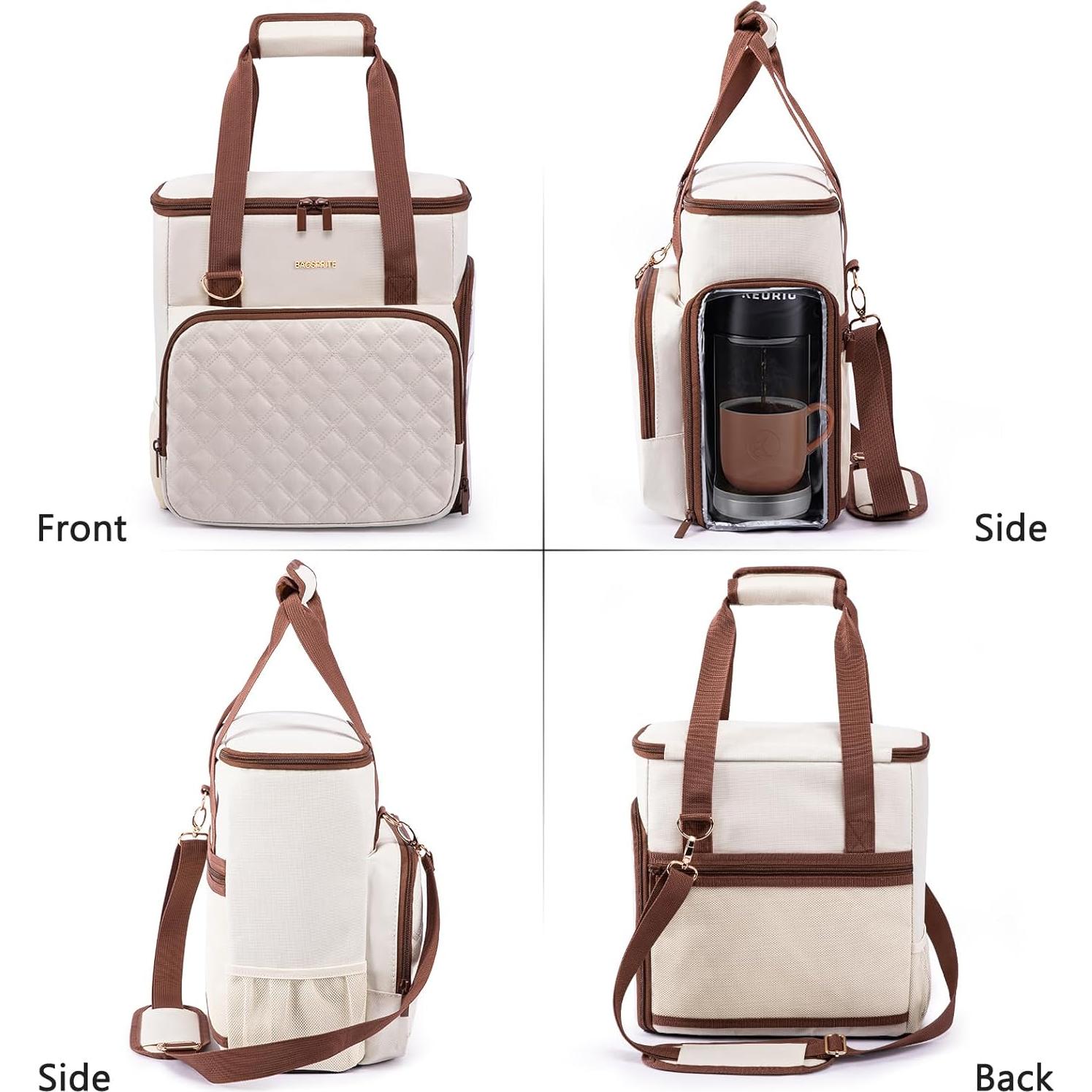 Bolsa de Viaje BAGSPRITE para Cafetera Keurig K-Mini - Marfil