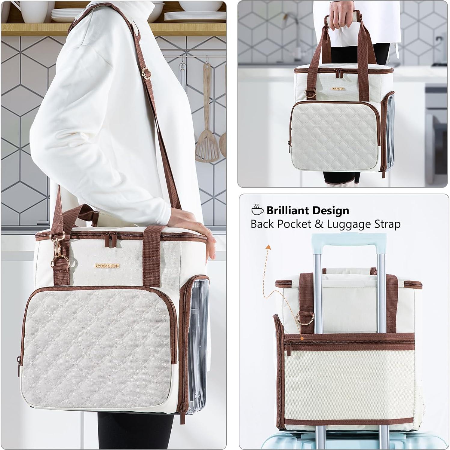 Bolsa de Viaje BAGSPRITE para Cafetera Keurig K-Mini - Marfil