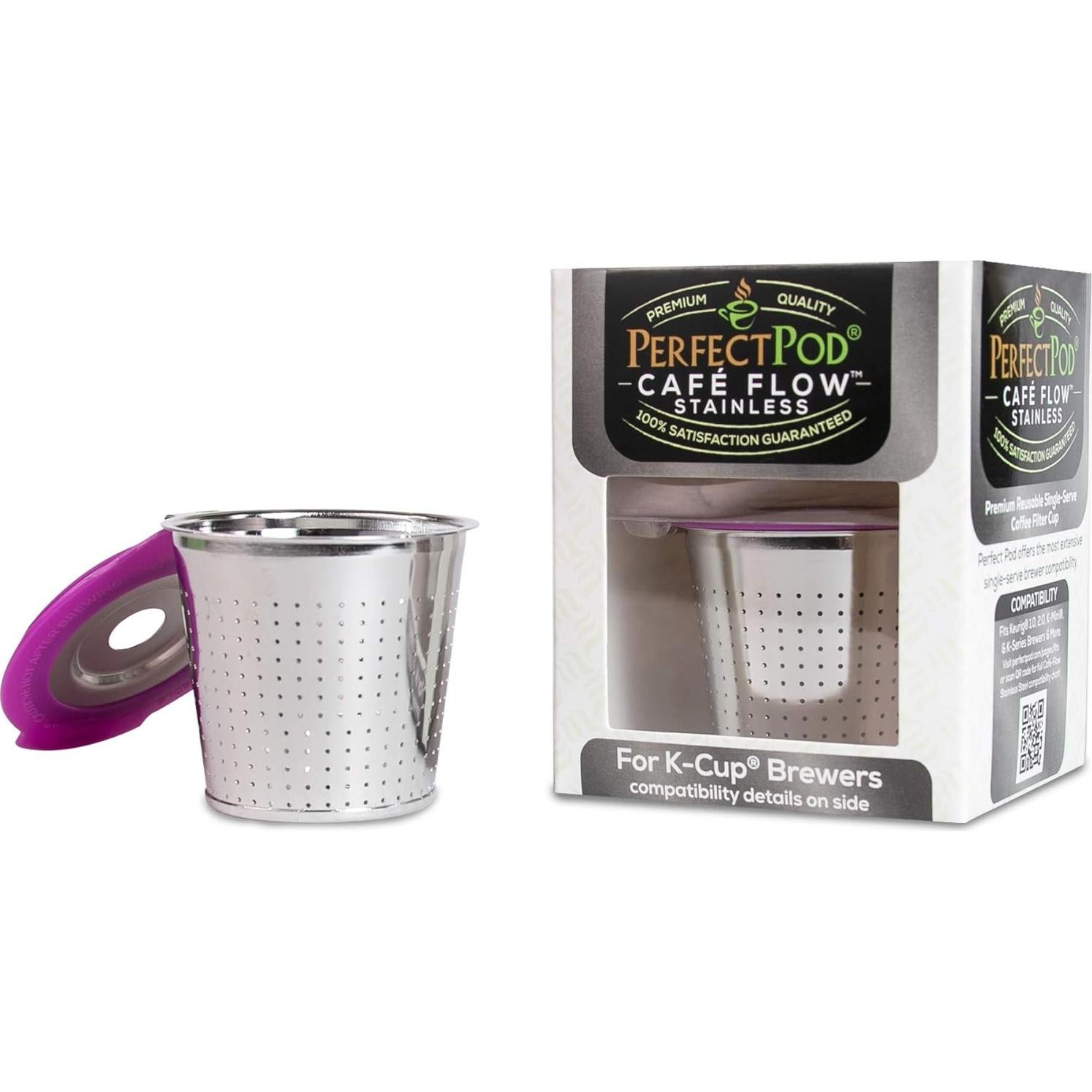 Filtro de Café Reutilizable Perfect Pod Acero Inoxidable 1 Unidad