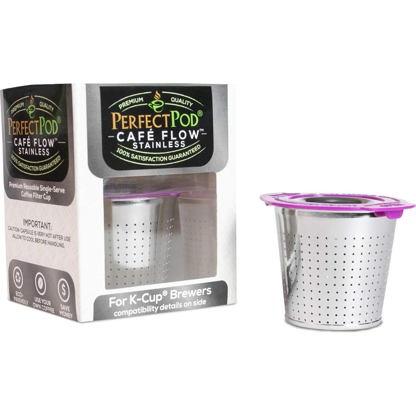 Filtro de Café Reutilizable Perfect Pod Acero Inoxidable 1 Unidad