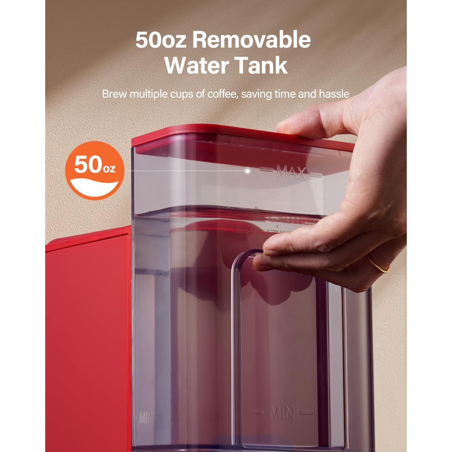 Cafetera de Goteo SHARDOR KC101R Rojo 1.48L 6-14 oz