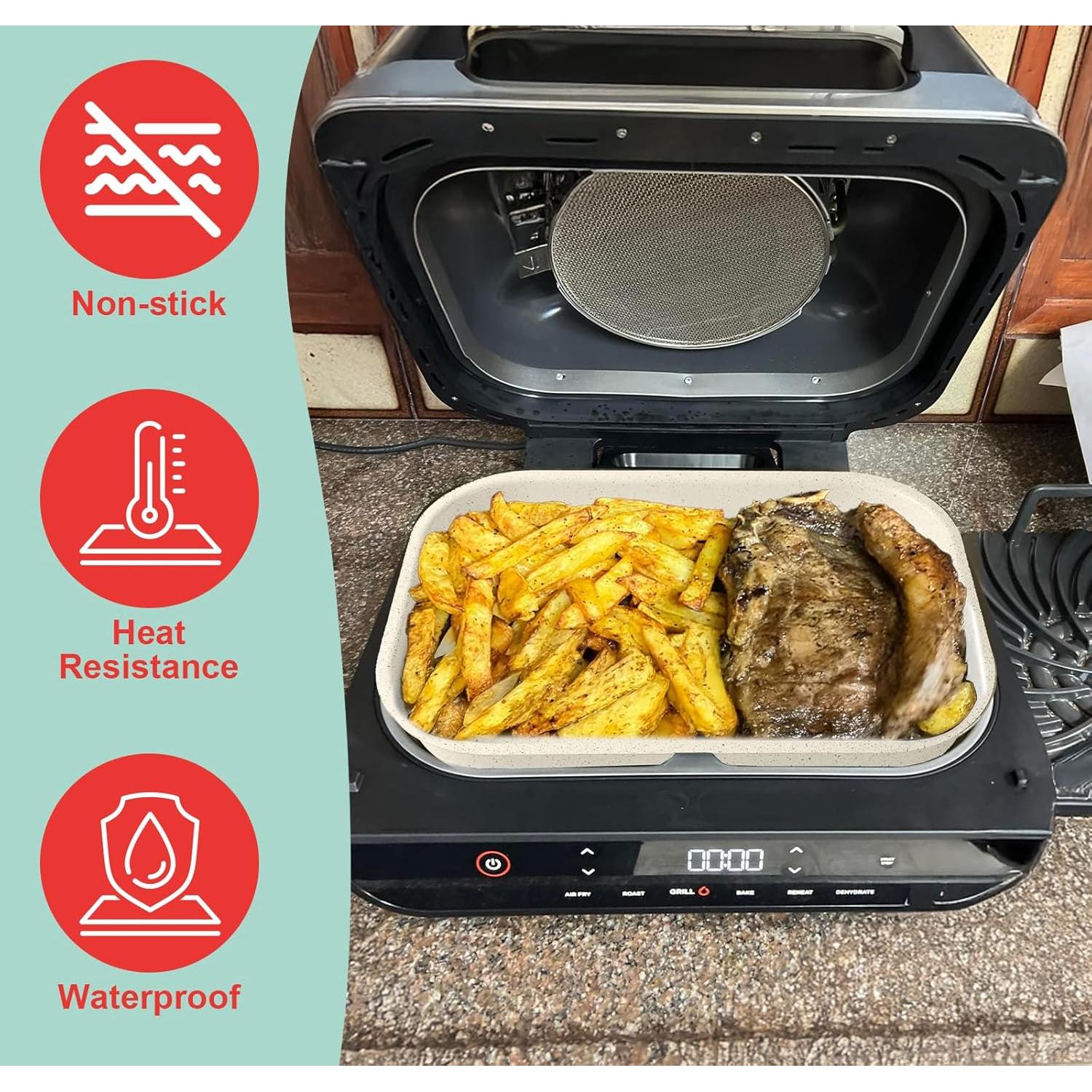 Sartén Cerámica Antiadherente WEBROIL para Ninja Foodi FG551