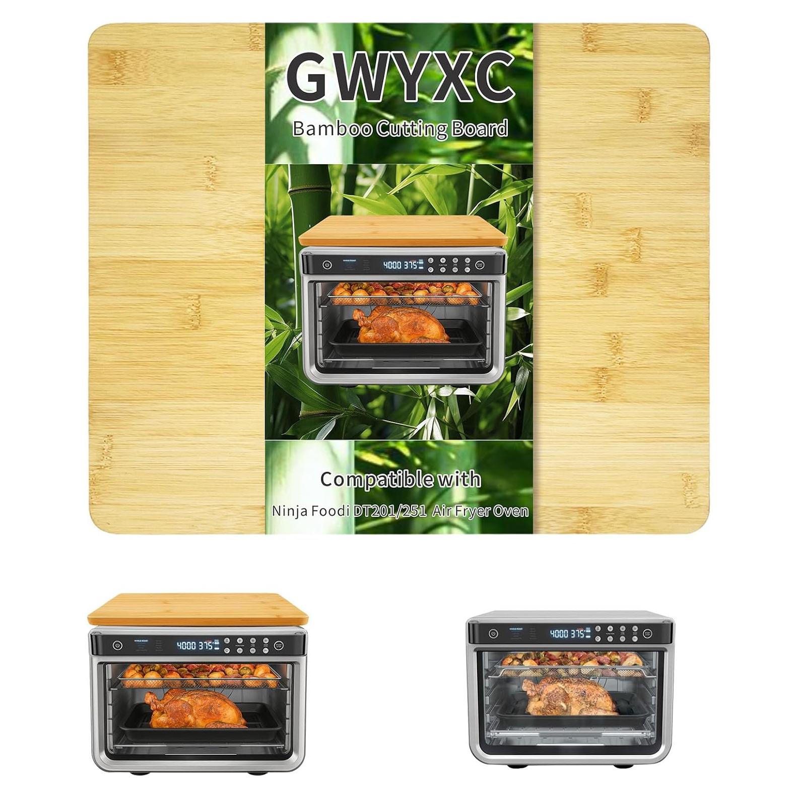Tabla de Cortar de Bambú GWYXC para Horno Tostador Ninja DT201 DT251