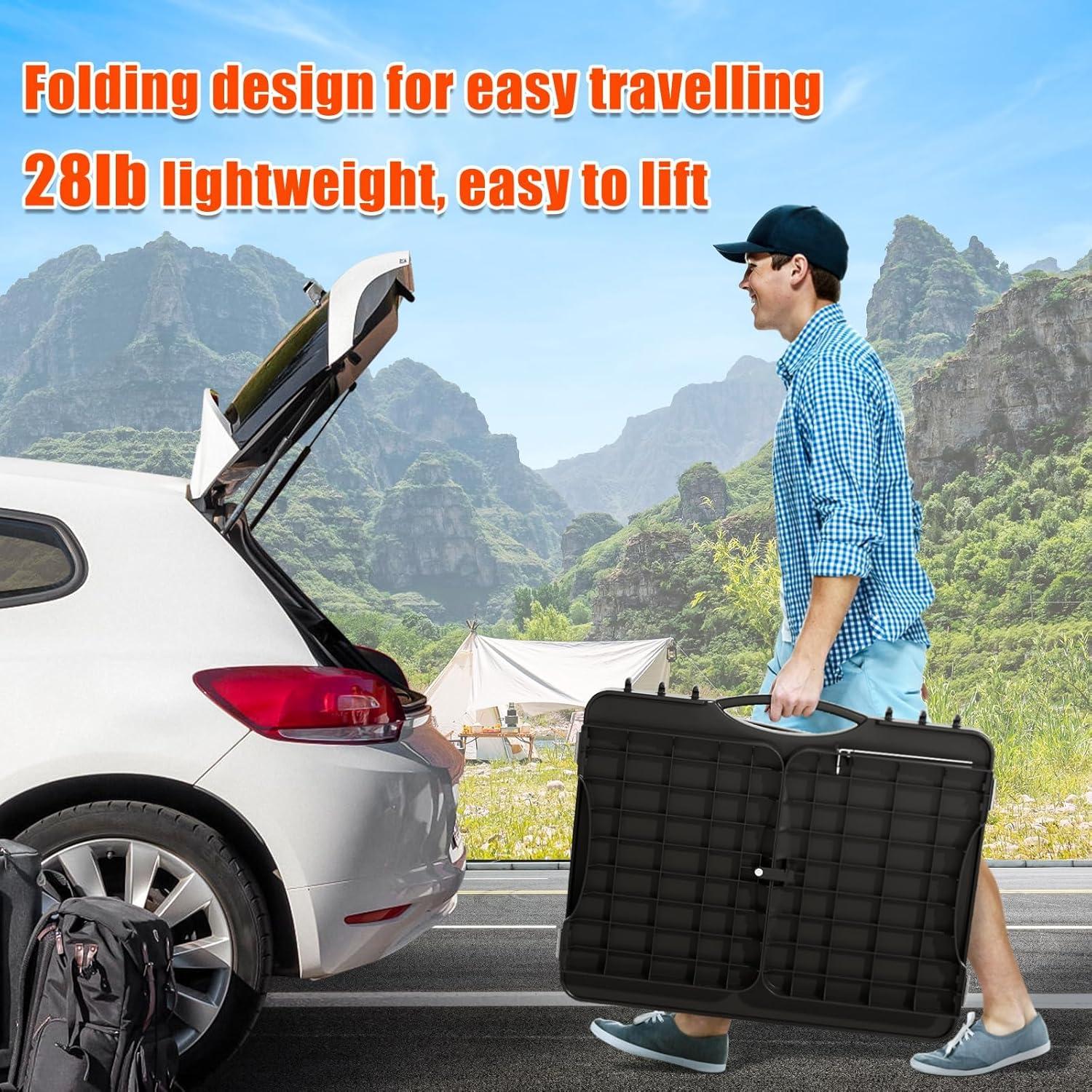 Carro de Mesa para Parrilla Hisencn 30067 Plegable Ajustable