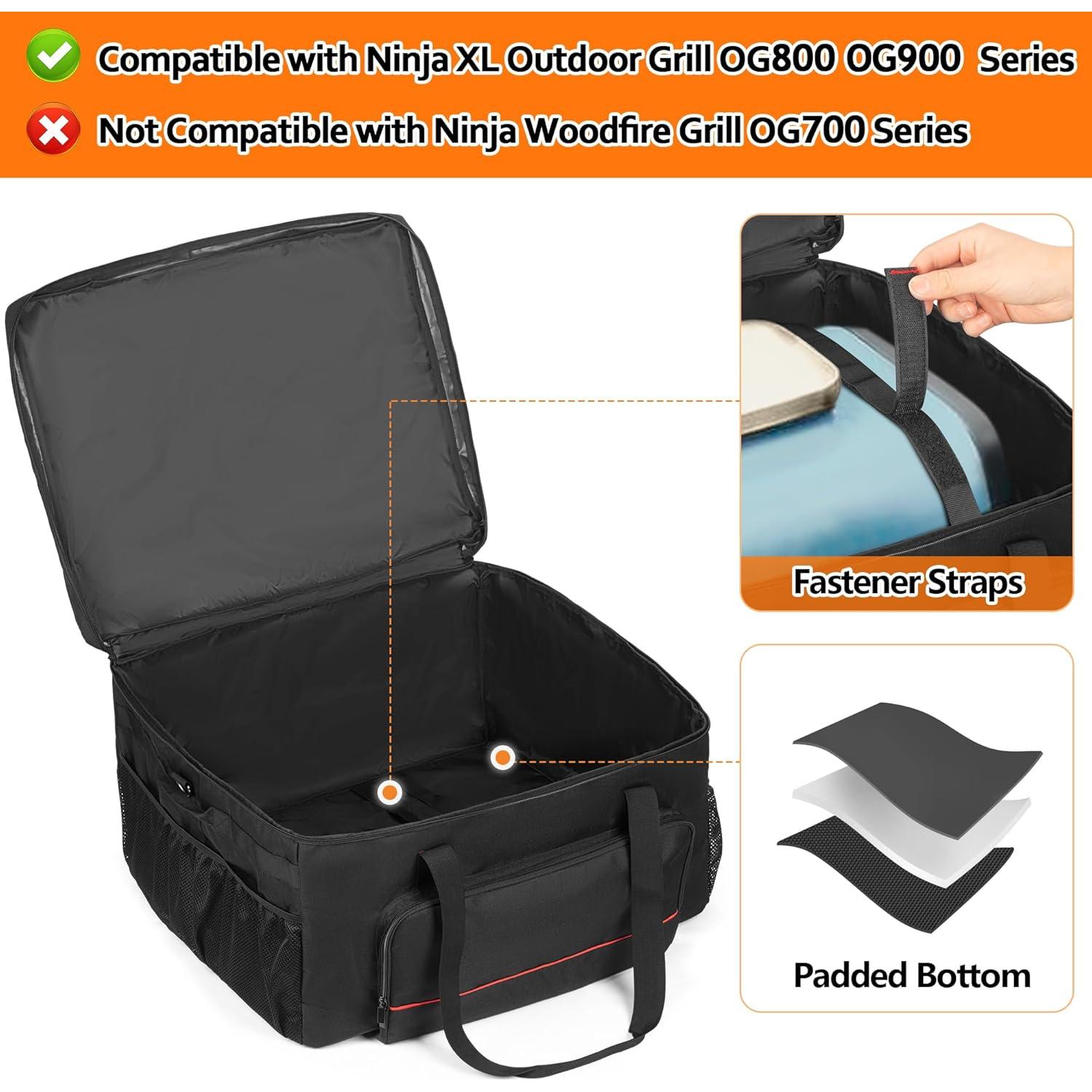 Bolsa de Transporte HODRANT para Parrilla Ninja Woodfire Pro XL