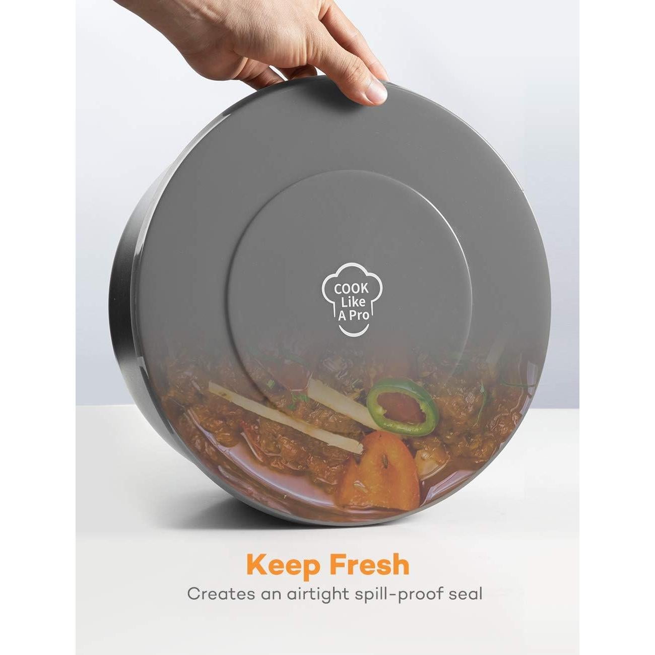 Tapa de Silicona para Olla Ninja Foodi 6.5 y 8 Qt Gris