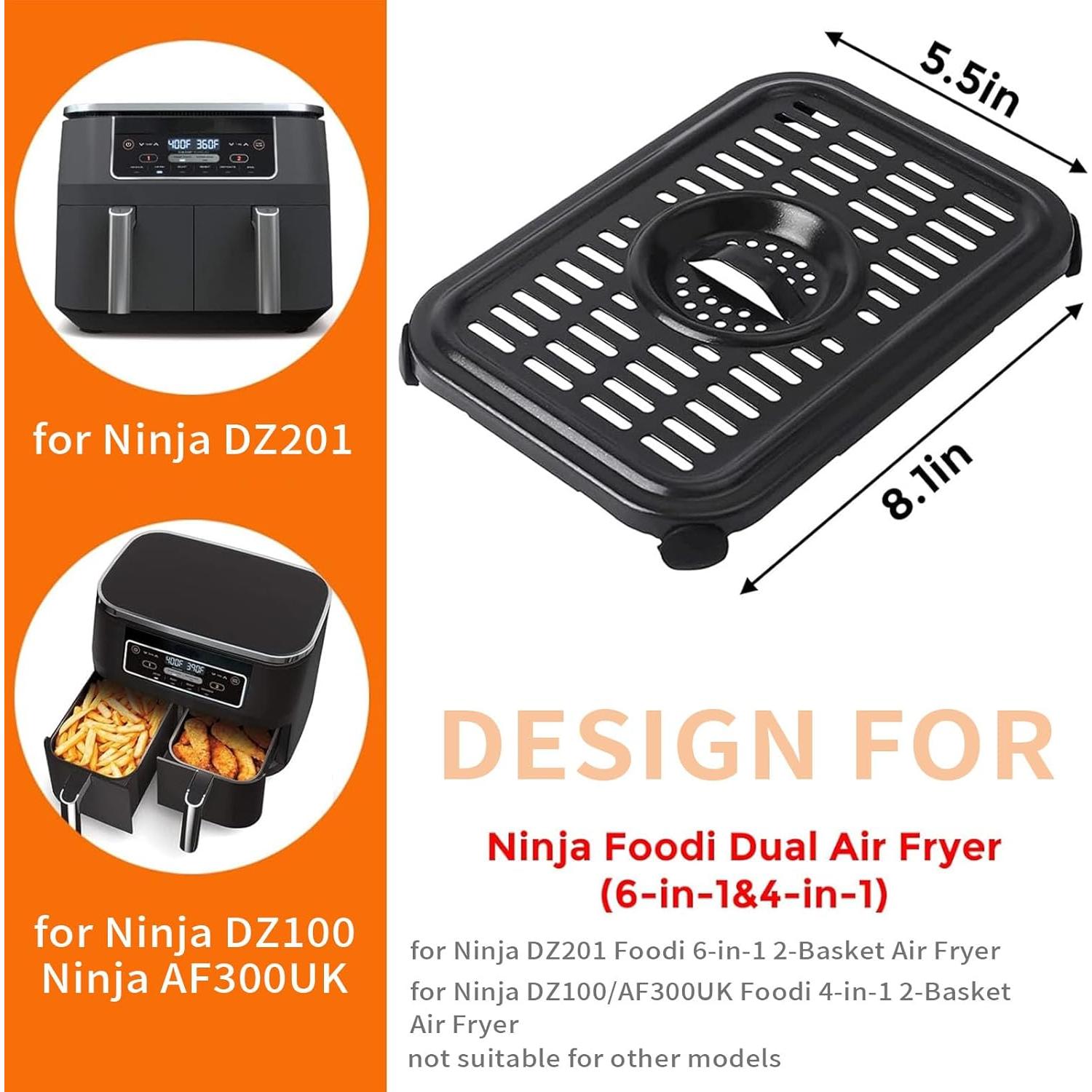Sartén para Freír al Aire Ninja Foodi 6QT 8QT Acero Inoxidable