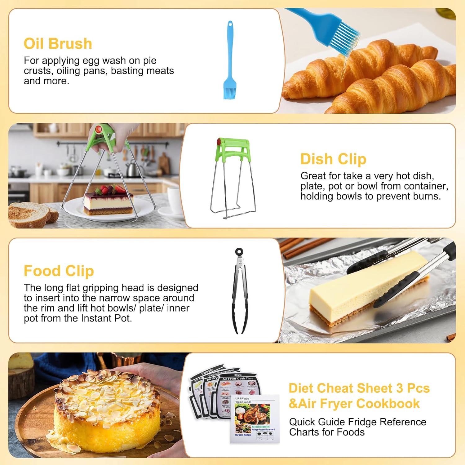 Kit de Accesorios para Freidora de Aire YuxingK 12 Piezas 4-6QT