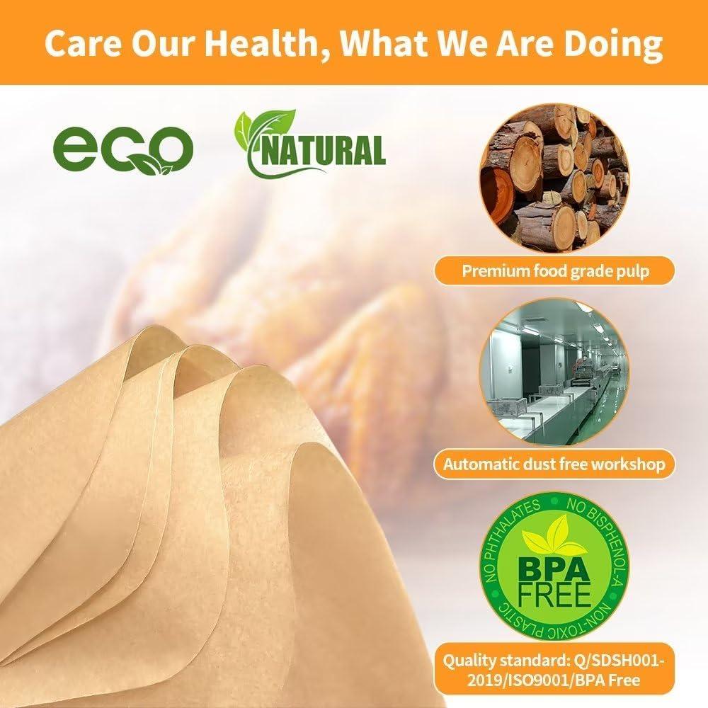 Forros desechables para freidora de aire DNSSY 125pcs 22x14cm