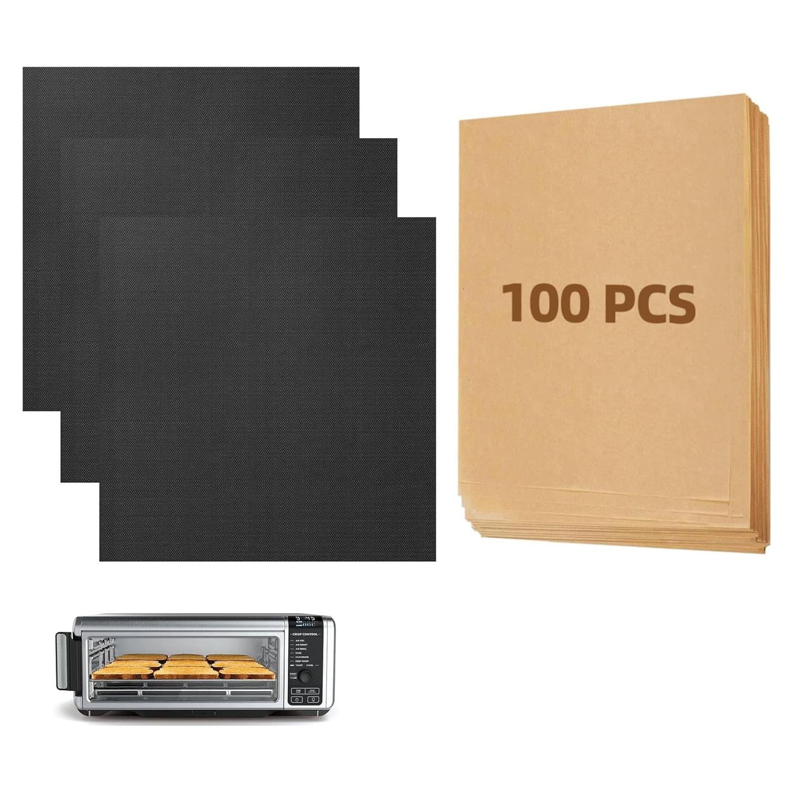 Paquete de 4 forros y 100 papeles para horno Ninja Foodi