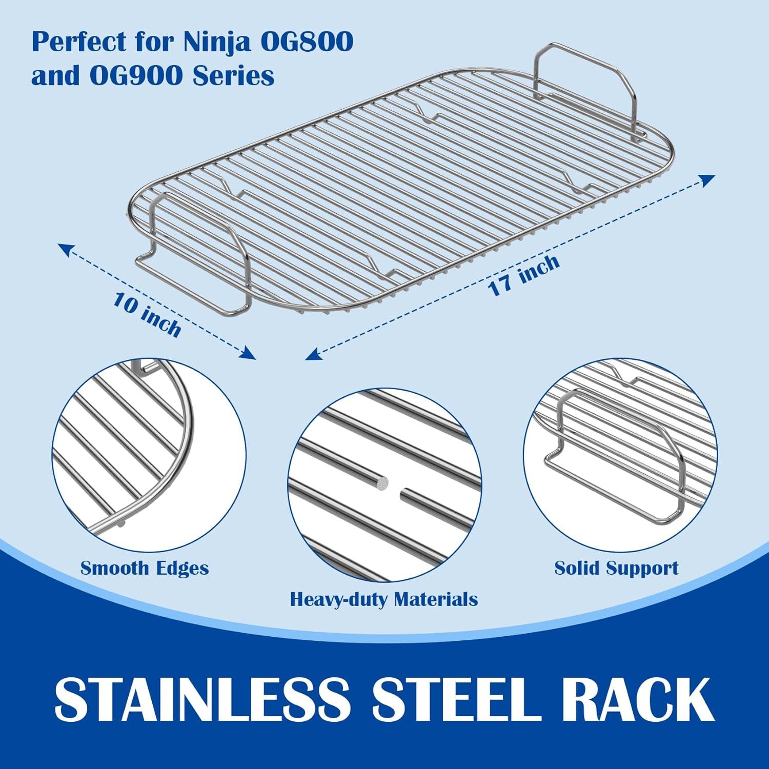 Placa de Plancha y Estante para Humo SafBbcue Ninja Woodfire XL