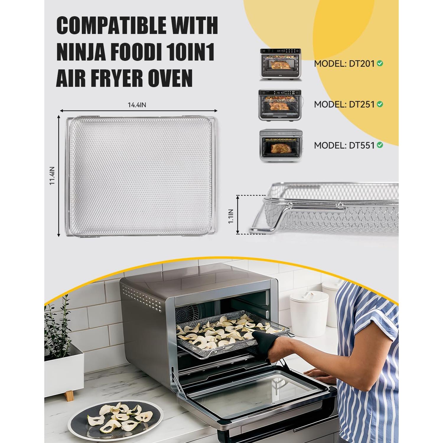 Cesta de Horno de Acero Inoxidable MMH para Ninja Foodi DT201/DT251/DT551