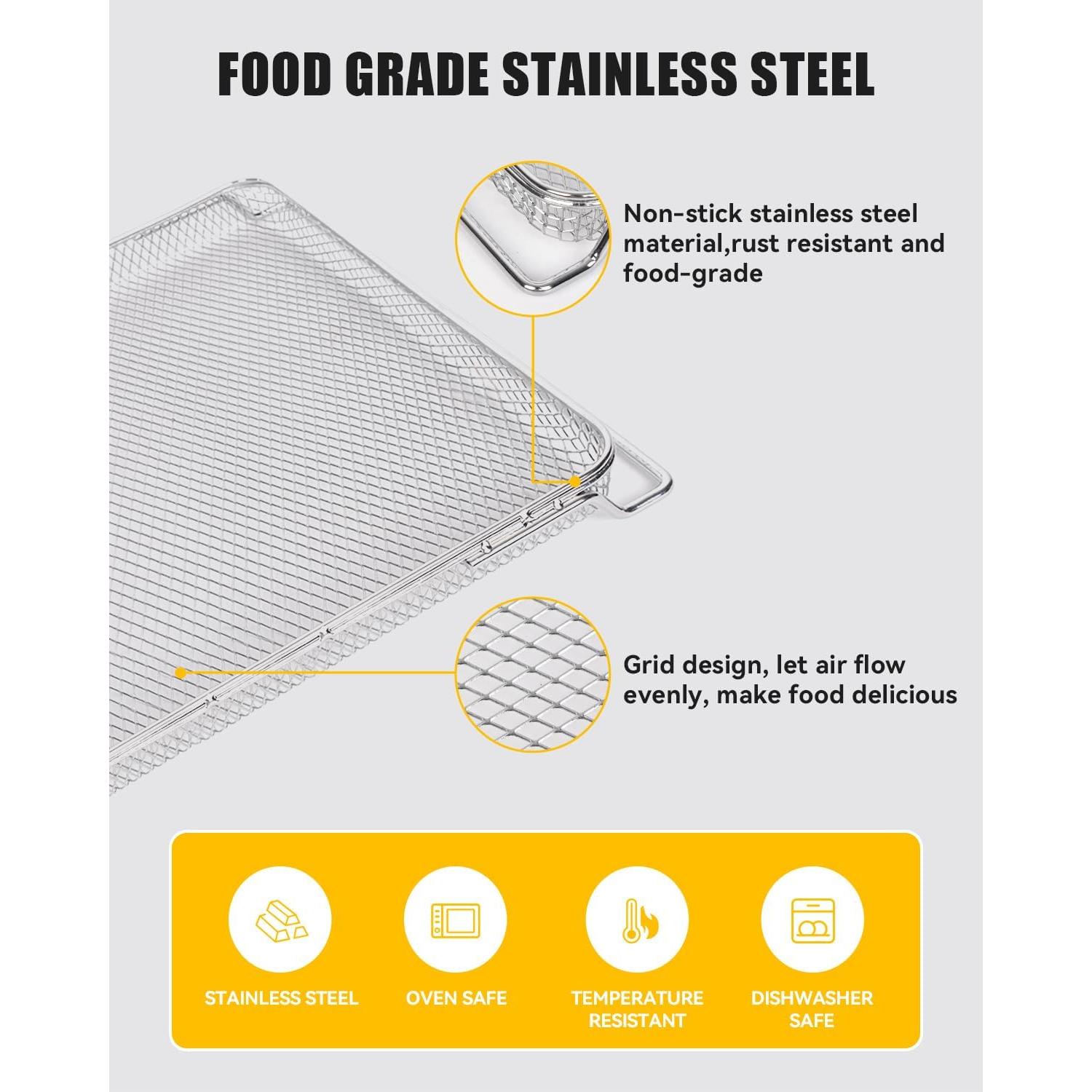 Cesta de Horno de Acero Inoxidable MMH para Ninja Foodi DT201/DT251/DT551