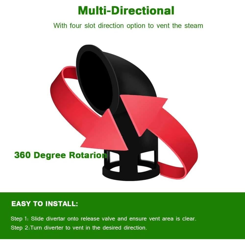 Desviador de Vapor de Silicona para Instant Pot 3-8 Qt